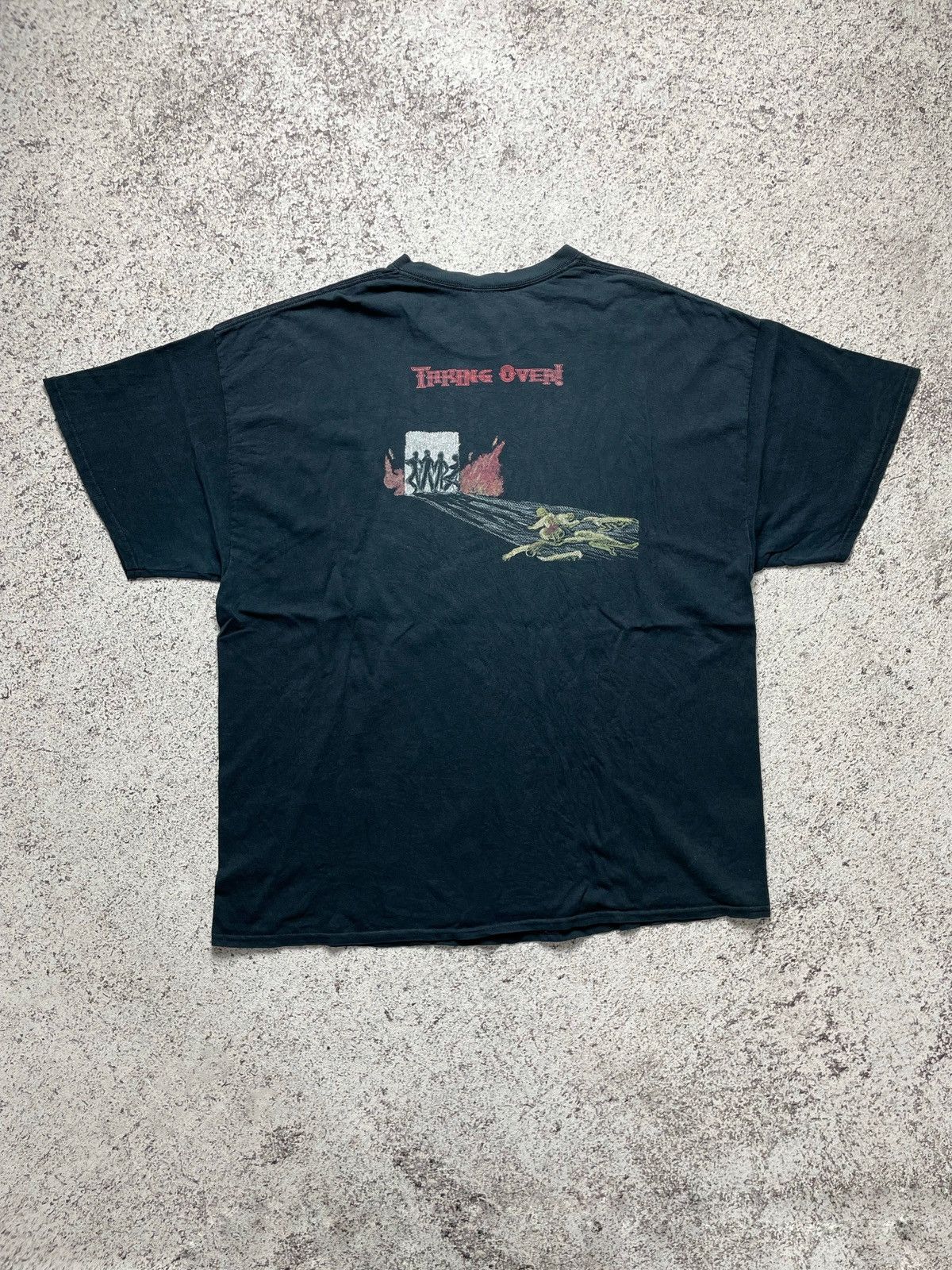 Band Tees VINTAGE THRASHED SUN FADED TAKEOVER BAND HARD CORE TEE Size US XXL / EU 58 / 5 - 3 Thumbnail