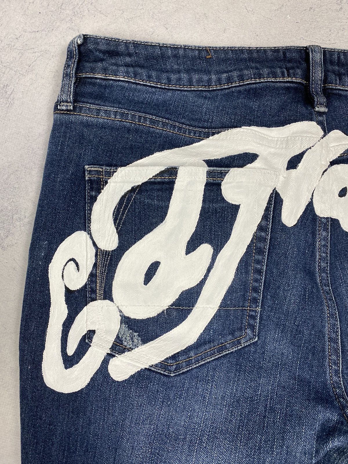 Ed Hardy Ed Hardy by Christian Audigier Jeans Men's Big Logo Y2k Size US 34 / EU 50 - 4 Thumbnail