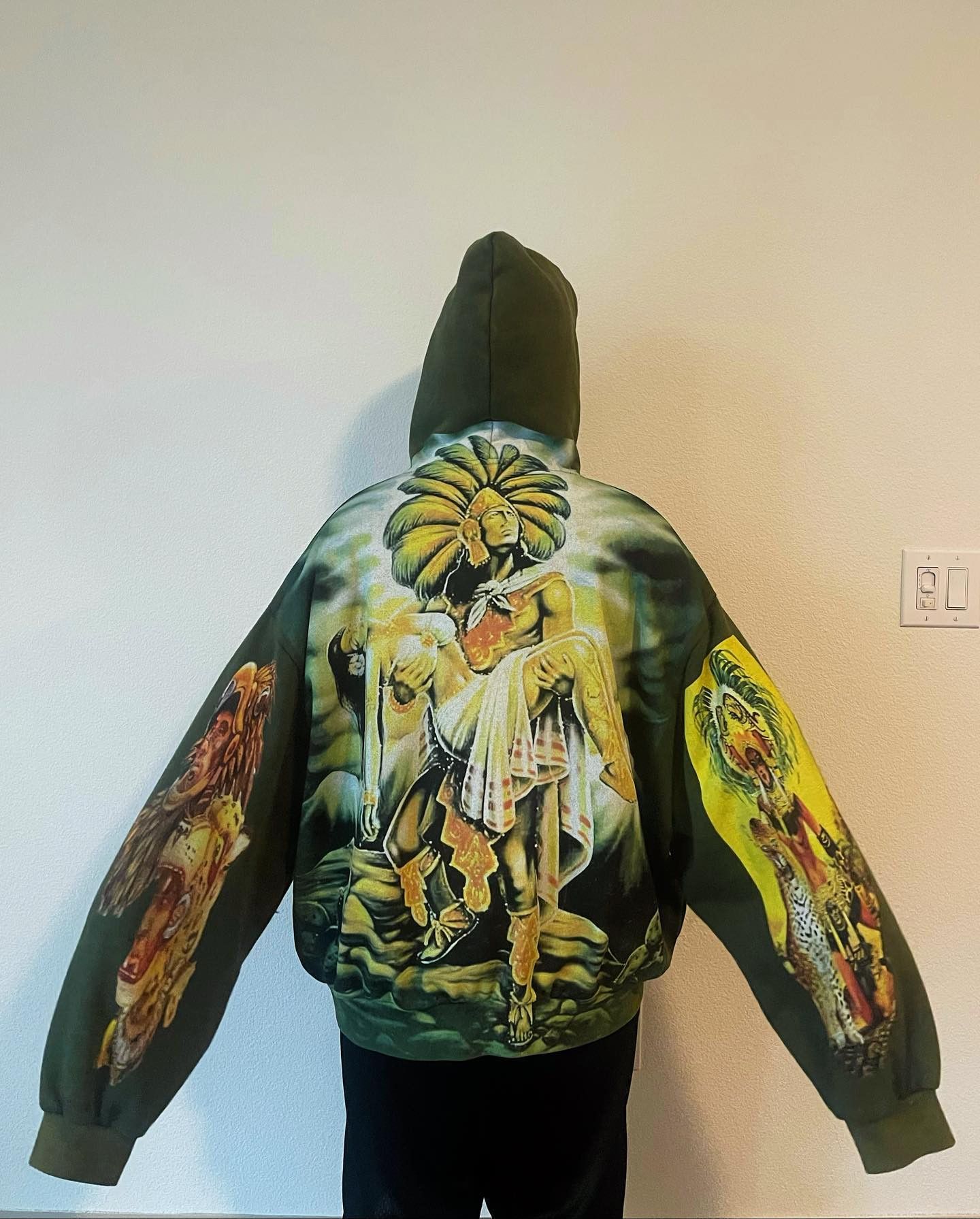 Japanese Brand Hominid Graphic Linen Top Hoodie Size US L / EU 52-54 / 3 - 3 Thumbnail