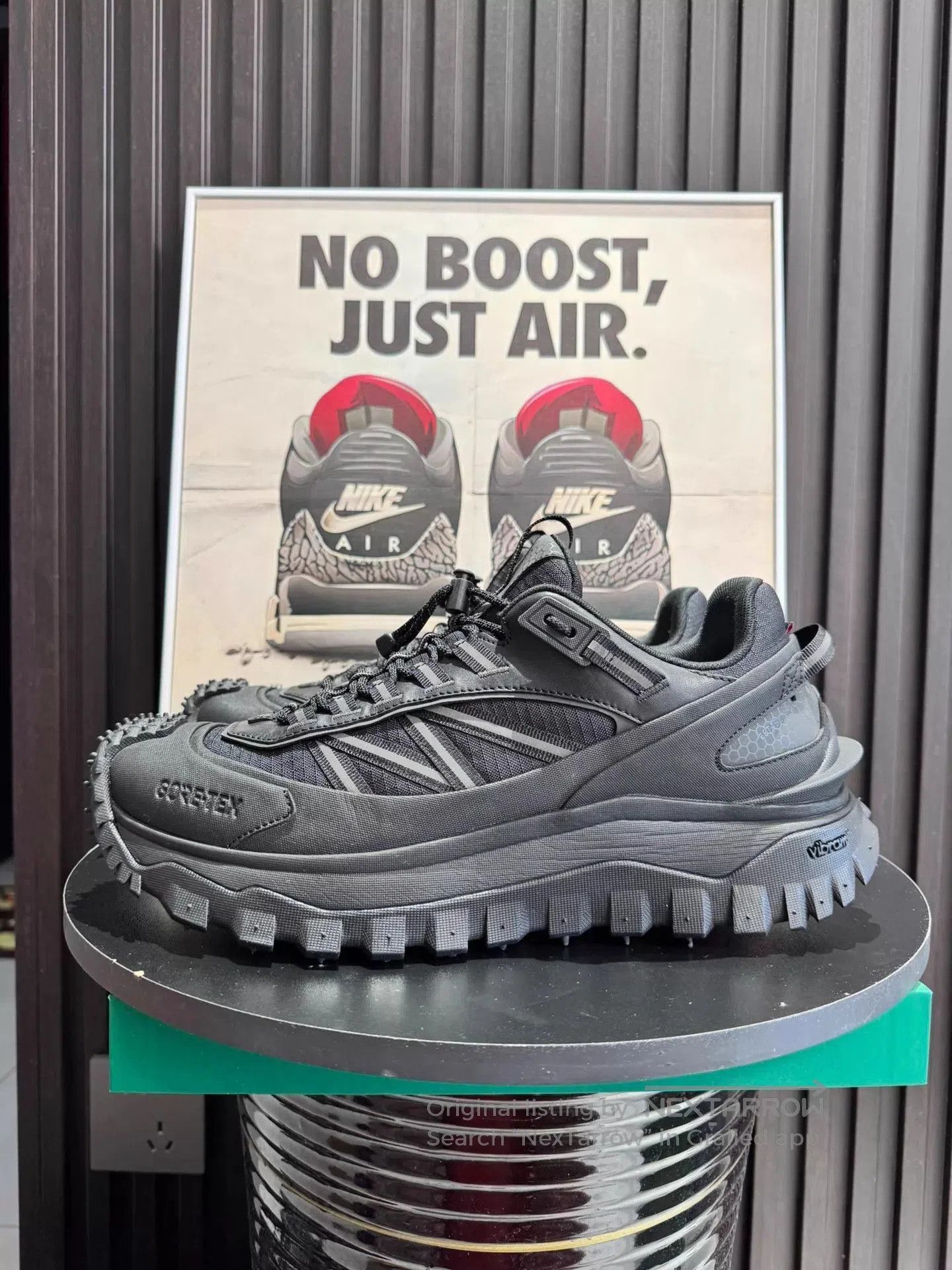 Moncler Black Low-Top Sneakers Size 11. Size US 11 / EU 44 - 1 Thumbnail