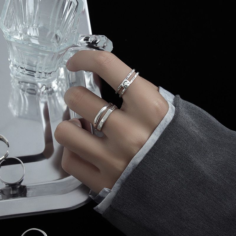Jewelry Vintage Jewelry Rings Open Size Chrome Ring (Size 7-13) Size ONE SIZE - 1 Thumbnail