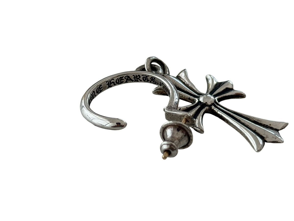 Chrome Hearts Chrome Hearts Tiny CH Cross Hoop Earring Size ONE SIZE - 3 Thumbnail