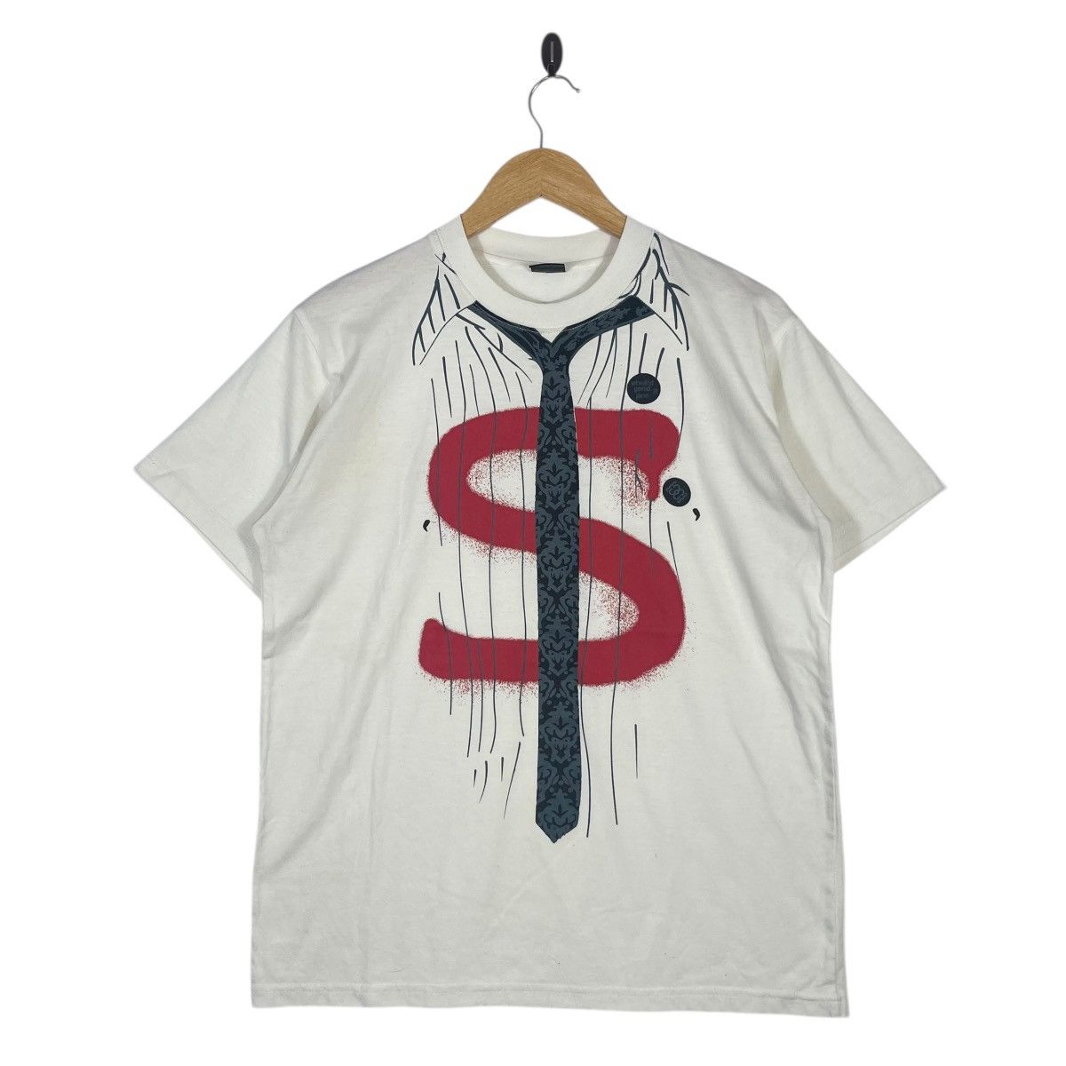 Number (N)ine Number (N)ine Takahiro Miyashita Trompe-l’œil Tie Graphic Size US S / EU 44-46 / 1 - 1 Thumbnail