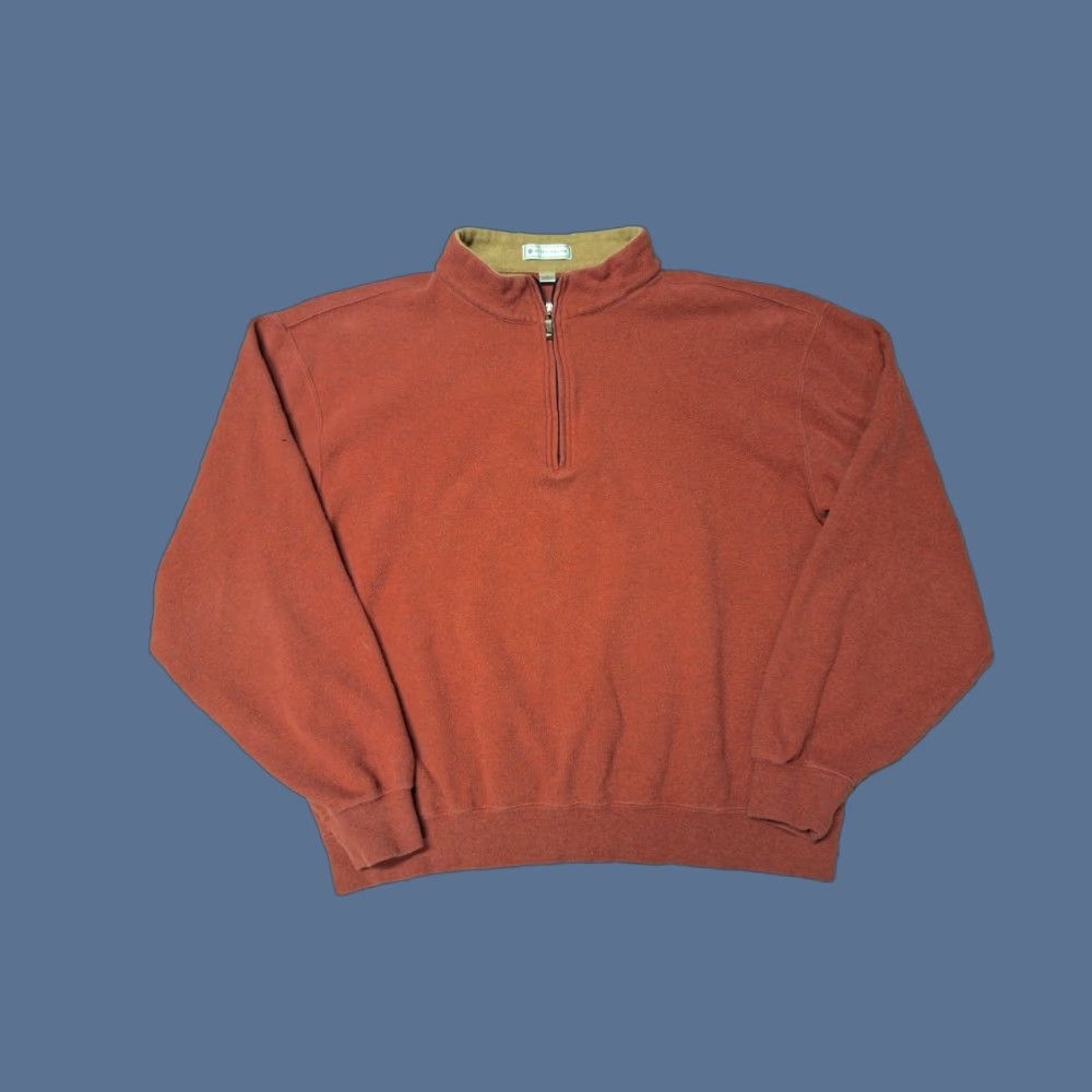 Peter Millar Peter Millar Sweater Mens L Pullover 1/4 Zip Burgundy Knit Sport Preppy Golf Casual Professional Outdoor Season Fall Winter Spring Summer Mens Size US L / EU 52-54 / 3 - 1 Thumbnail