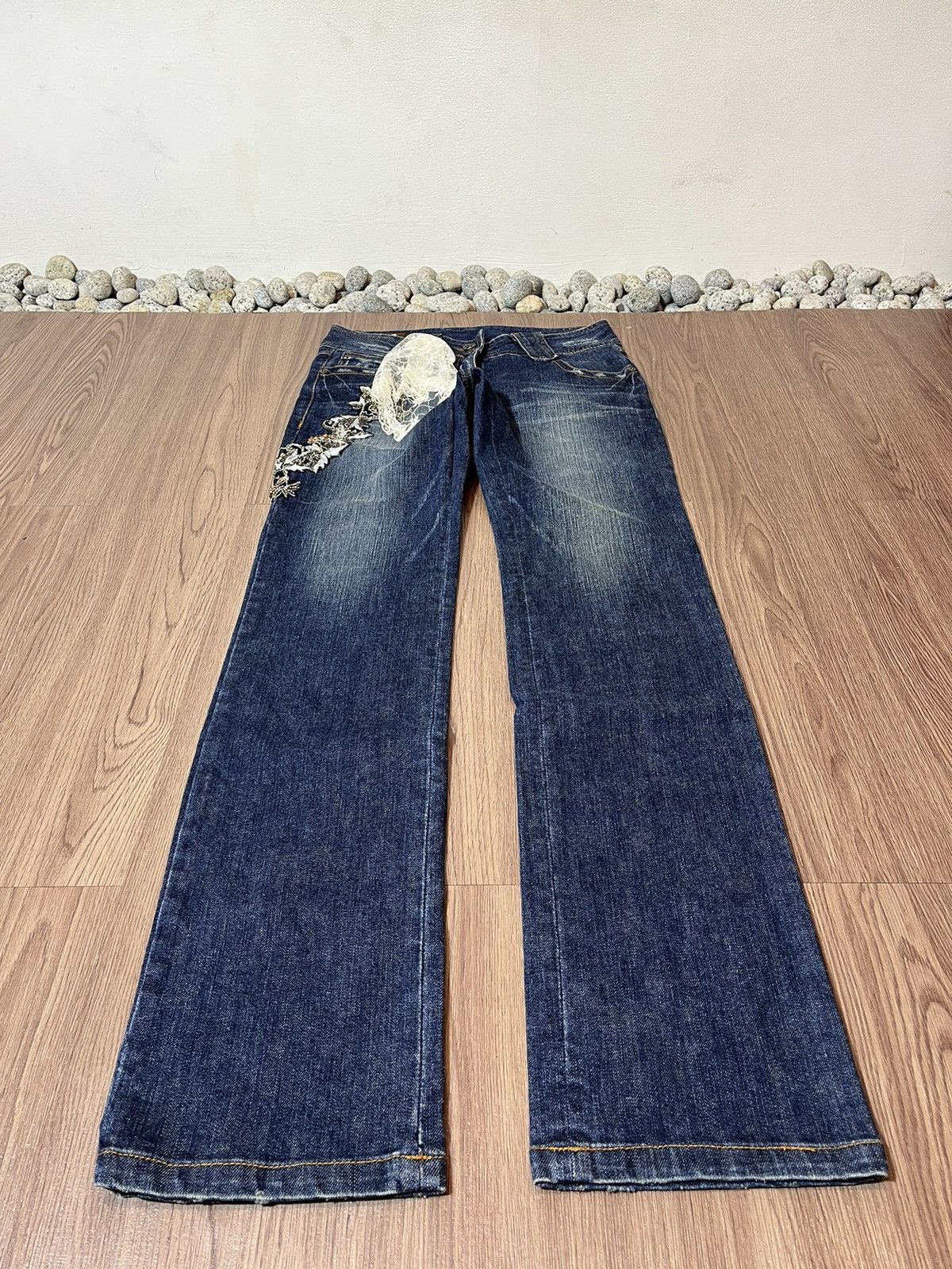 Beauty Beast × Leather × Seditionaries ENC leather strap pocket brocade panelled emboirdery denim Size US 30 / EU 46 - 7 Thumbnail