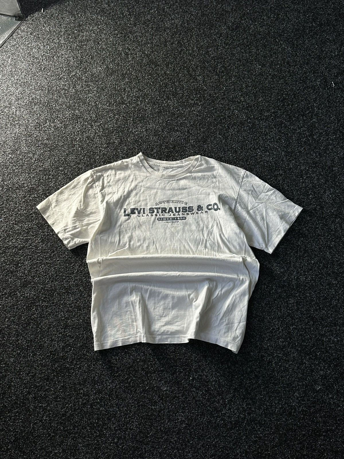 Levi's × Vintage 🚨VINTAGE LEVI’S 1996 CLASSIC JEANSWEAR TEE BIG LOGO 90s Size US L / EU 52-54 / 3 - 1 Thumbnail