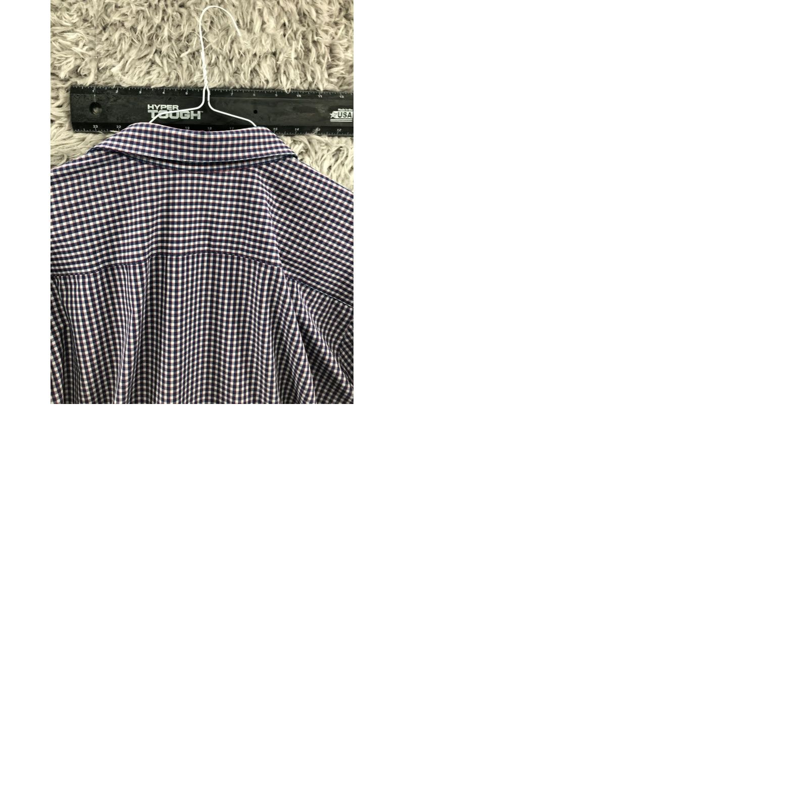 Mizzen+Main Mizzen+Main Gingham Check Shirt 2XL Mens Long Sleeve Spread Collar Classic Pattern Multicolor Button-Up Mens Size US XXL / EU 58 / 5 - 9 Thumbnail