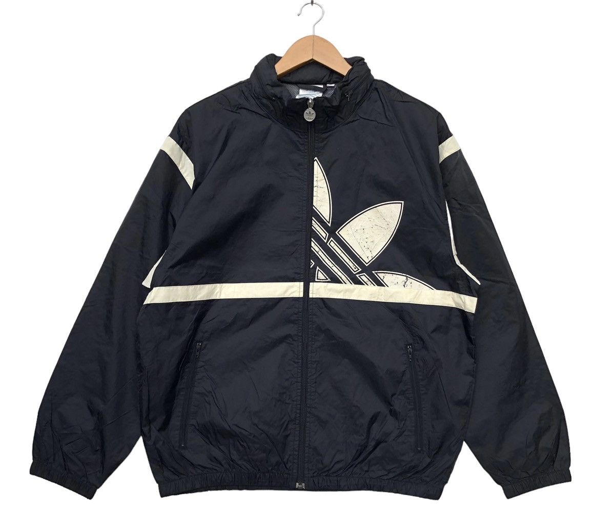 Vintage Vintage 90s Adidas Trefoil Big Logo Winbreaker | Swag Hype Size US M / EU 48-50 / 2 - 1 Thumbnail