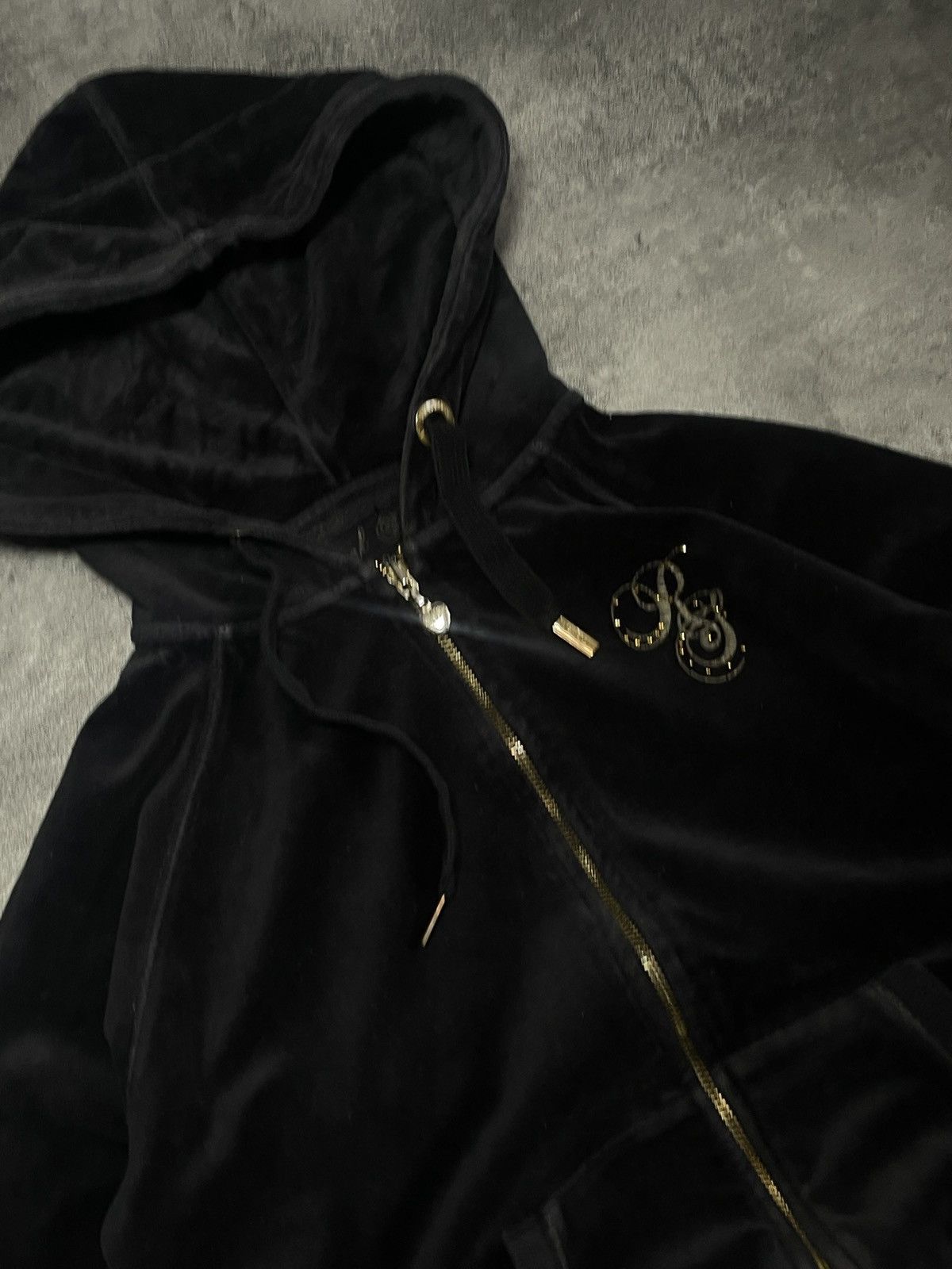 Vintage 💥Offers💥Suede Vintage Y2K Hoodie Zip Royal Hype Rare Boxy Size XS / US 0-2 / IT 36-38 - 4 Thumbnail