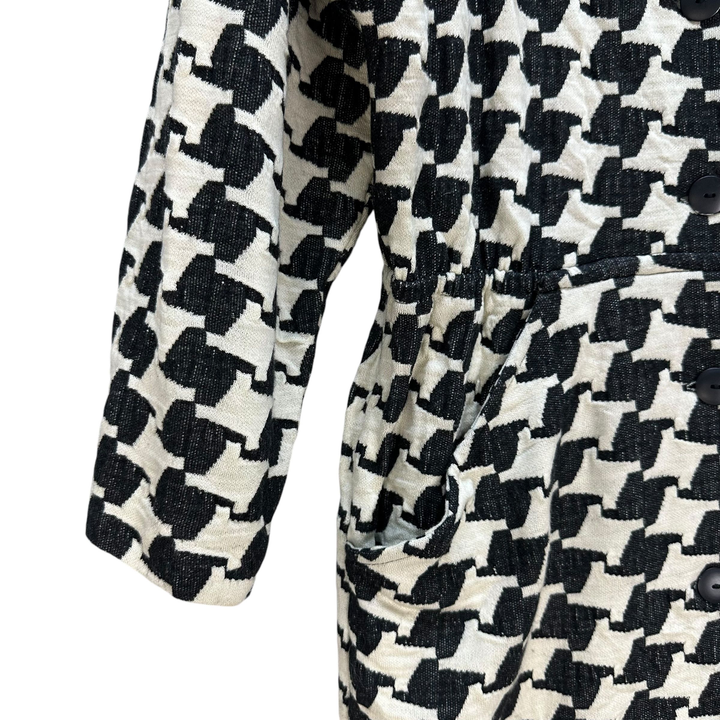 Givenchy GIVENCHY Play Houndstooth Pattern Overcoat Jacket #81-1448 Size M / US 6-8 / IT 42-44 - 5 Thumbnail