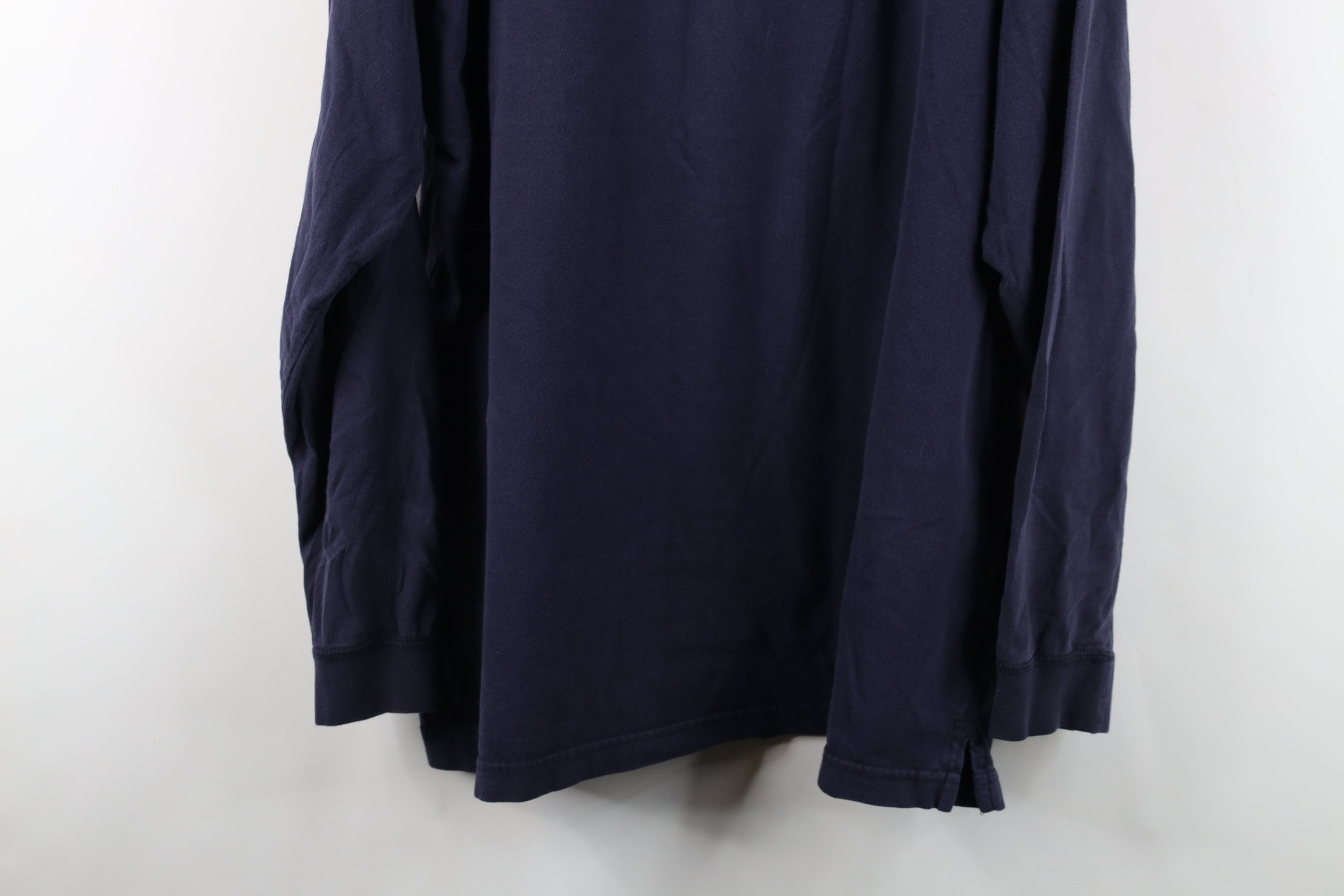 Vintage Vintage 90s Streetwear Baggy Long Sleeve Henley T-Shirt Blue Size US XL / EU 56 / 4 - 13 Thumbnail