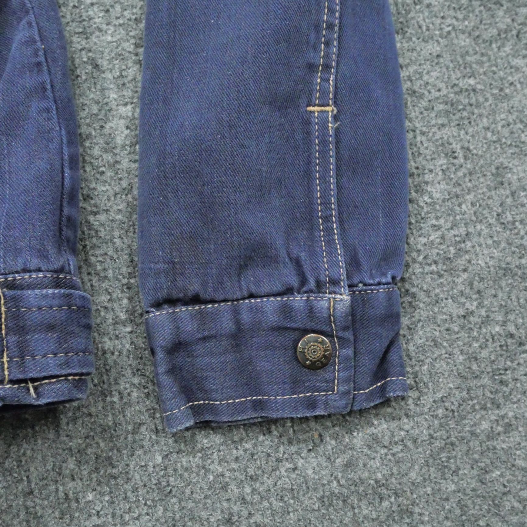 Denime VINTAGE Hi Gear Jacket Womens M Blue Denim Trucker Snap 70s Size 32" / US 10 / IT 46 - 4 Thumbnail