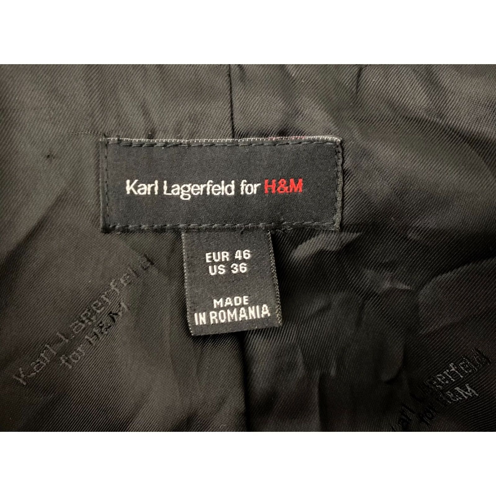 H&M Karl Lagerfeld & H&M Blazer Jacket Black Size 46 Mens Blazer Jacket - 46 Black Mens 90s Fashion? Size 46R - 5 Thumbnail