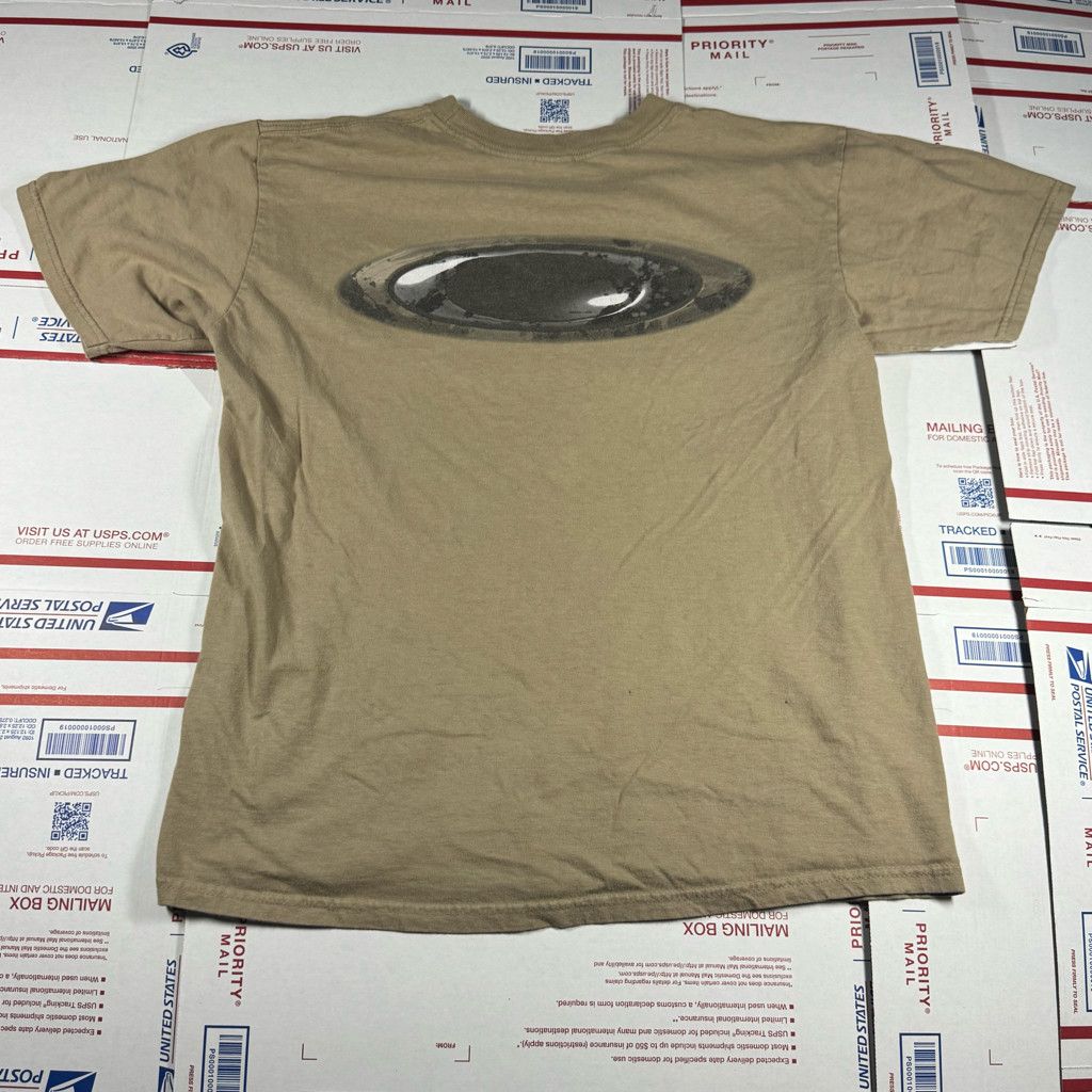 90s Y2K Oakley Software Tan Big O Logo Size Large Techwear