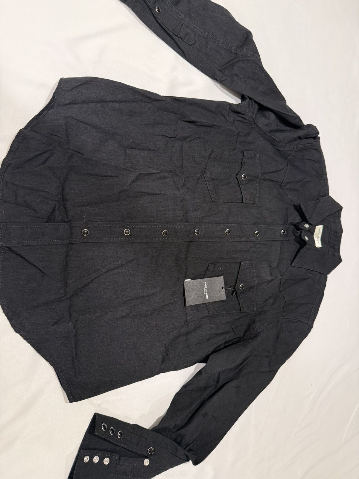 Saint Laurent Paris Saint laurent western denim shirt. XXL. $920 Size US XL / EU 56 / 4 - 2 Thumbnail