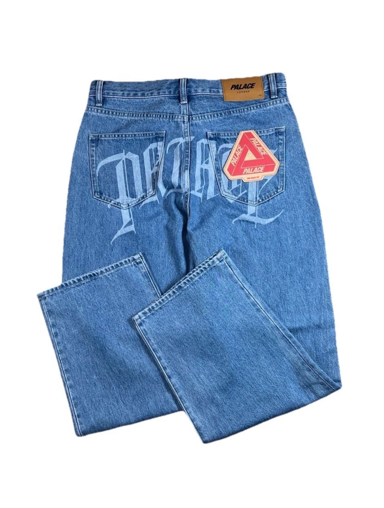 Palace Palace x Doraemon P90 jean (black stone wash) (32) | Grailed