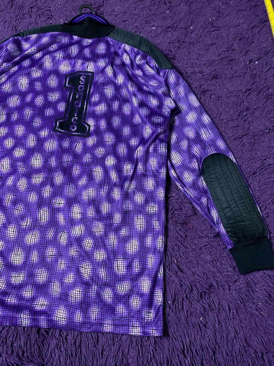 Vintage Y2K Long Sleeve Vintage Abstract Sondico Jersey Size US L / EU 52-54 / 3 - 16 Thumbnail