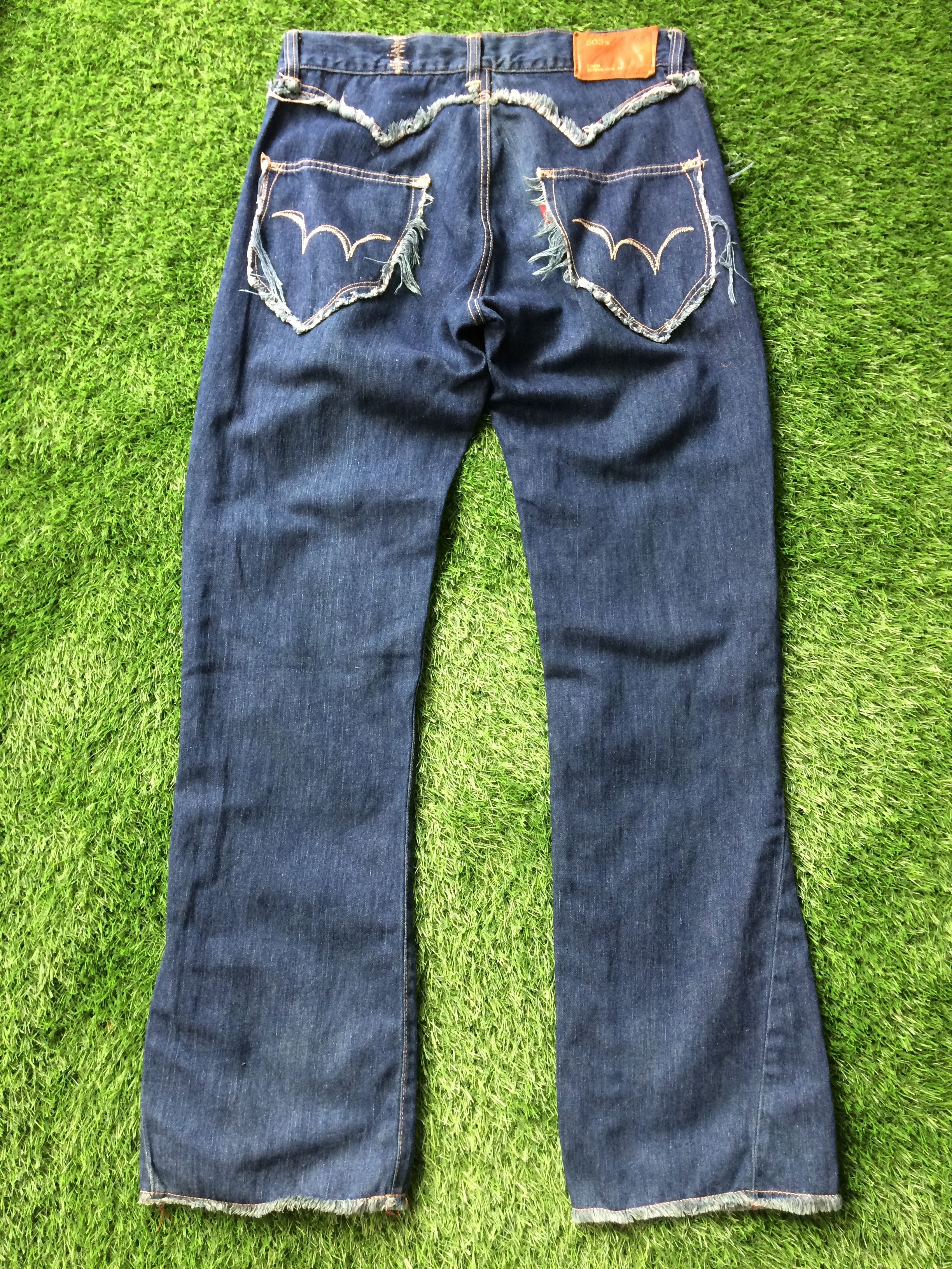 Japanese Brand Flare Jeans Edwin Japan Boot Cut #D-711 Size US 33 - 2 Thumbnail
