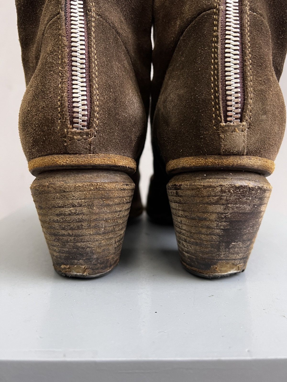 Other Suede leather OFFICEINE CREATIVE AVANT GARDE BOOTS HEEL Size US 9 / IT 39 - 11 Thumbnail