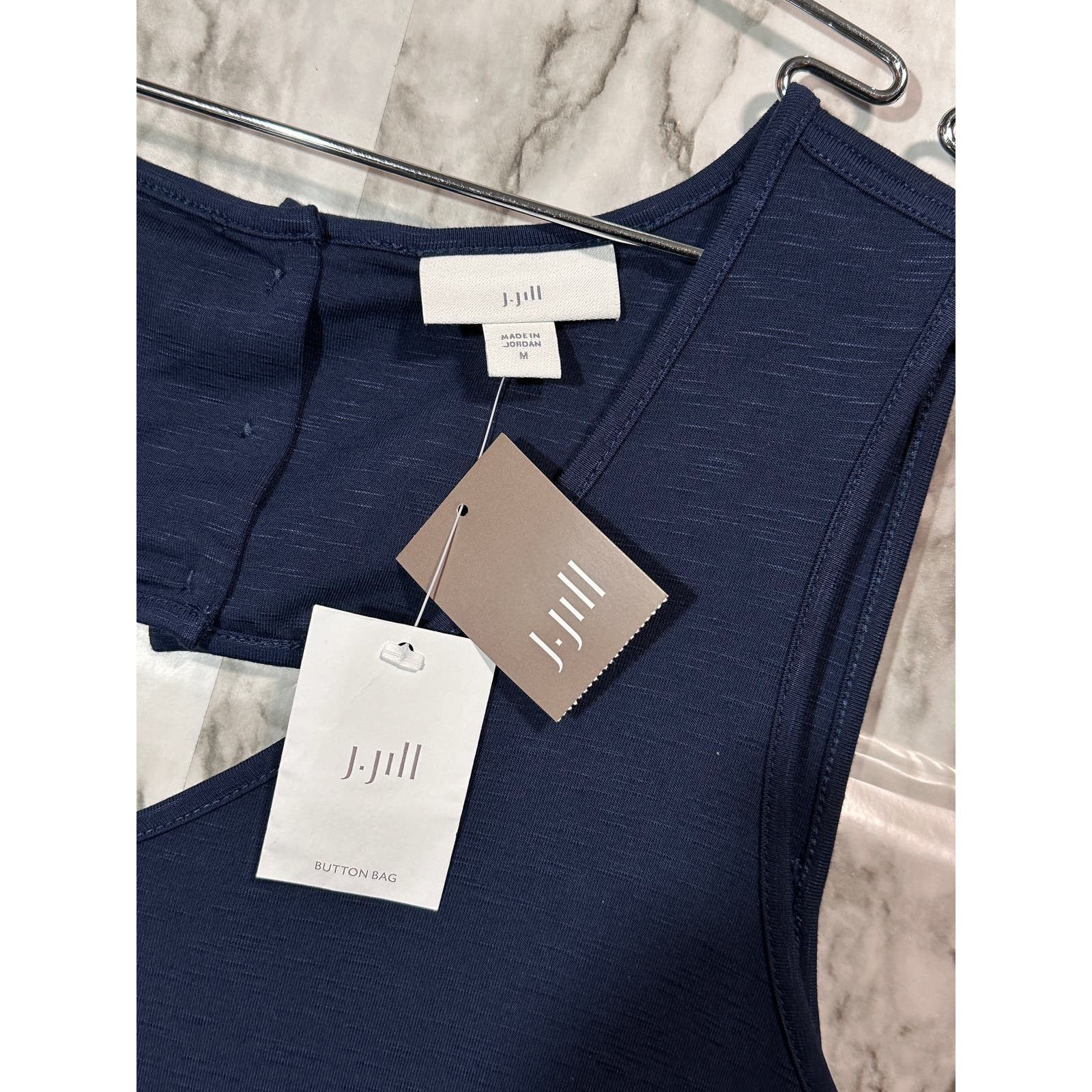 J. Jill J. Jill Cutout Sleeveless Everyday Tunic Maxi Dress Blue - M Size M / US 6-8 / IT 42-44 - 4 Thumbnail