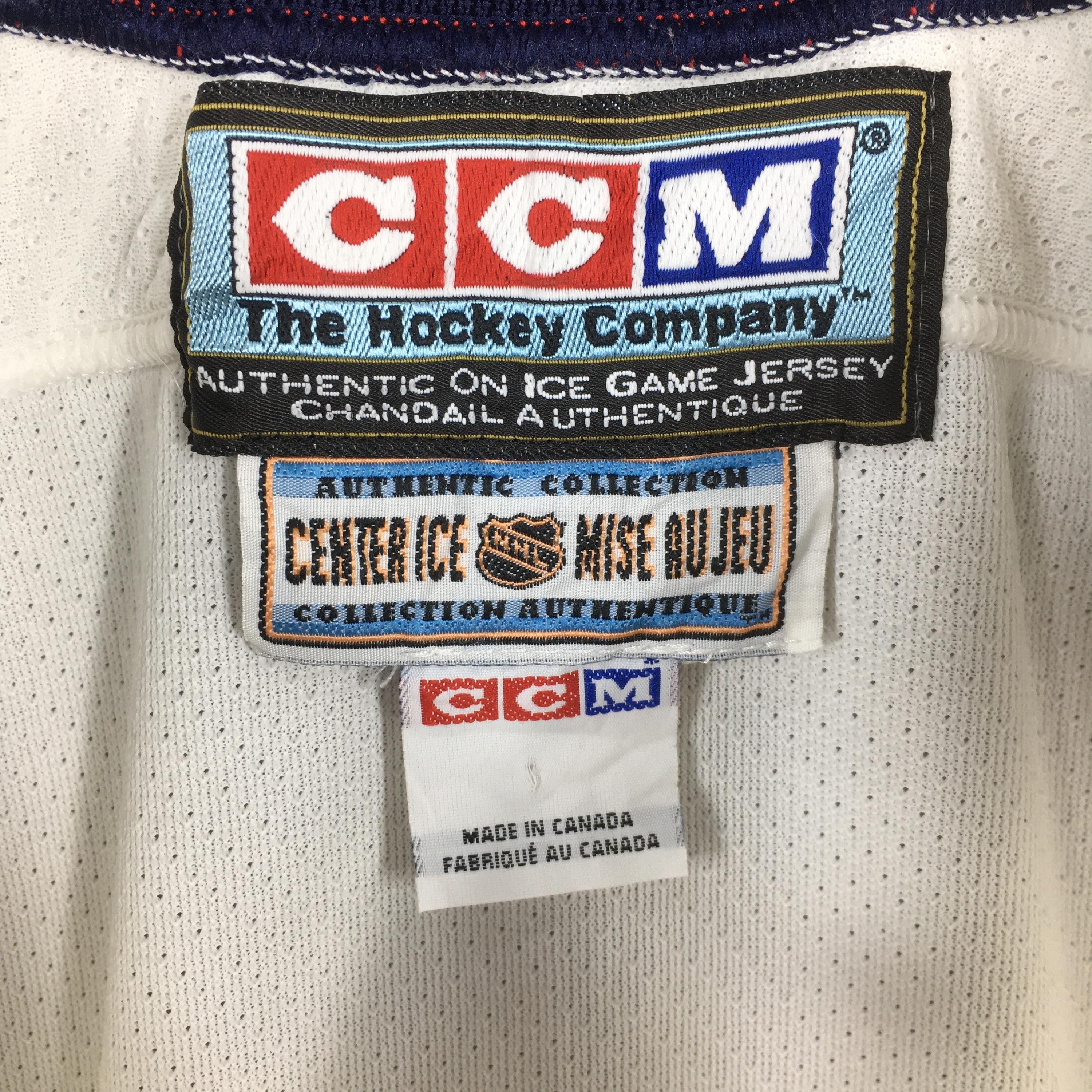 NHL Vintage 90s Edmonton Oilers NHL Ccm Jersey XLarge Size US XL / EU 56 / 4 - 5 Thumbnail