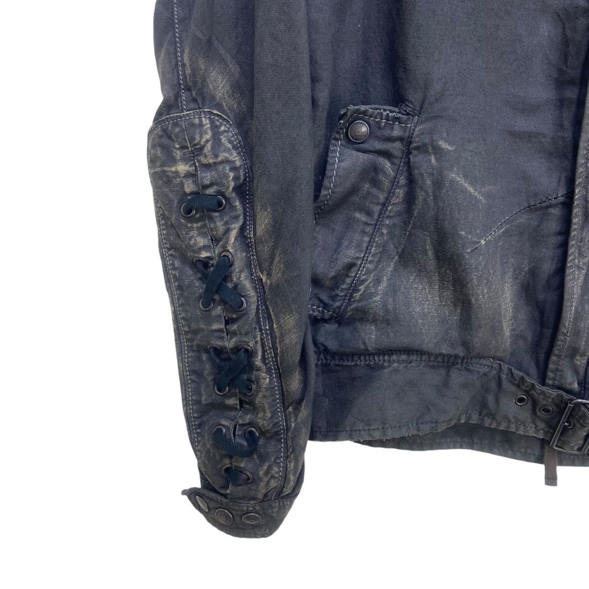 Marithe + Francois Girbaud MFG Lace Up Stylish Biker Distressed Design Jacket Size US S / EU 44-46 / 1 - 19 Thumbnail