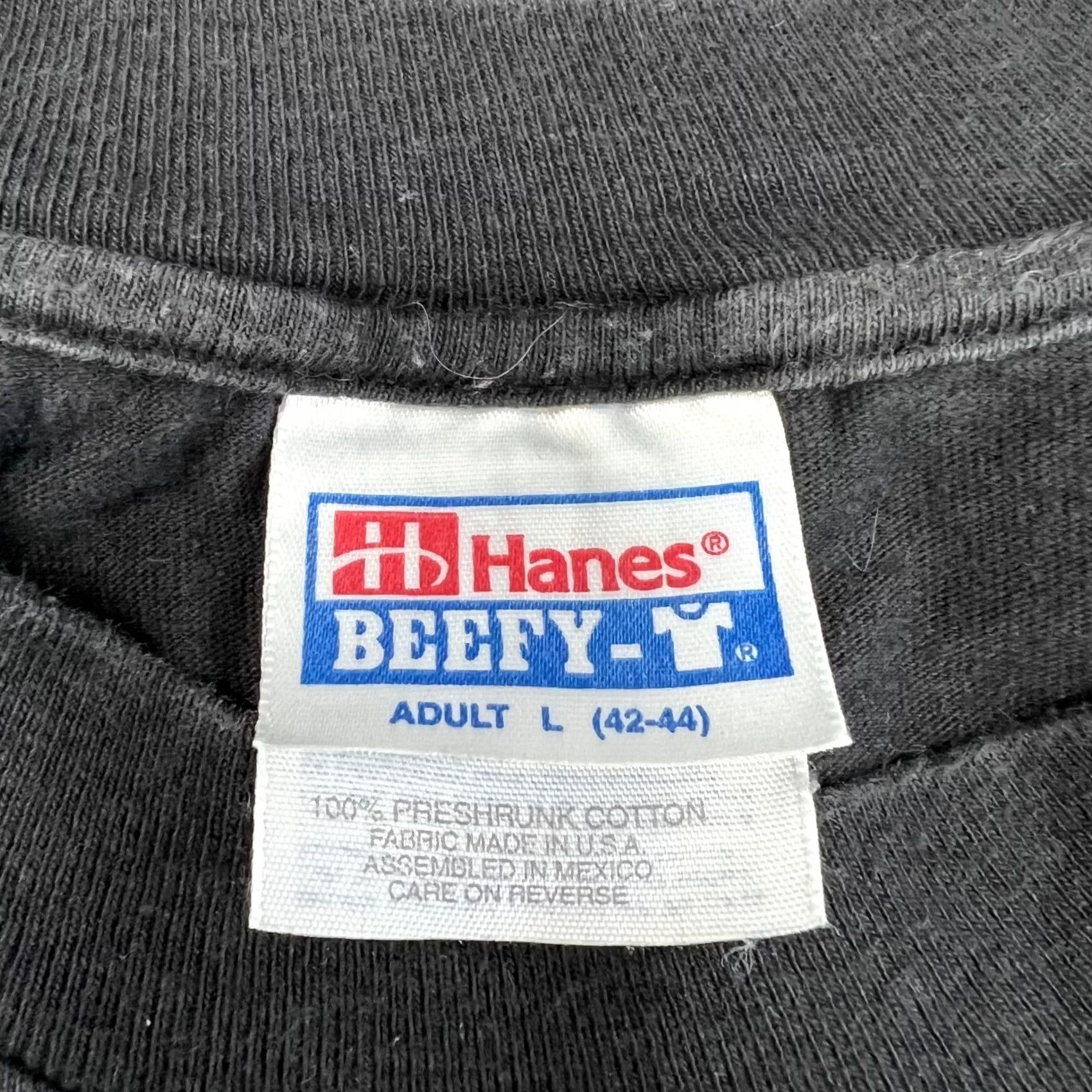 Hanes Vintage Hanes Biker Shirt Men's XL Black 1990s Graphic Tee Size L Size US L / EU 52-54 / 3 - 4 Thumbnail
