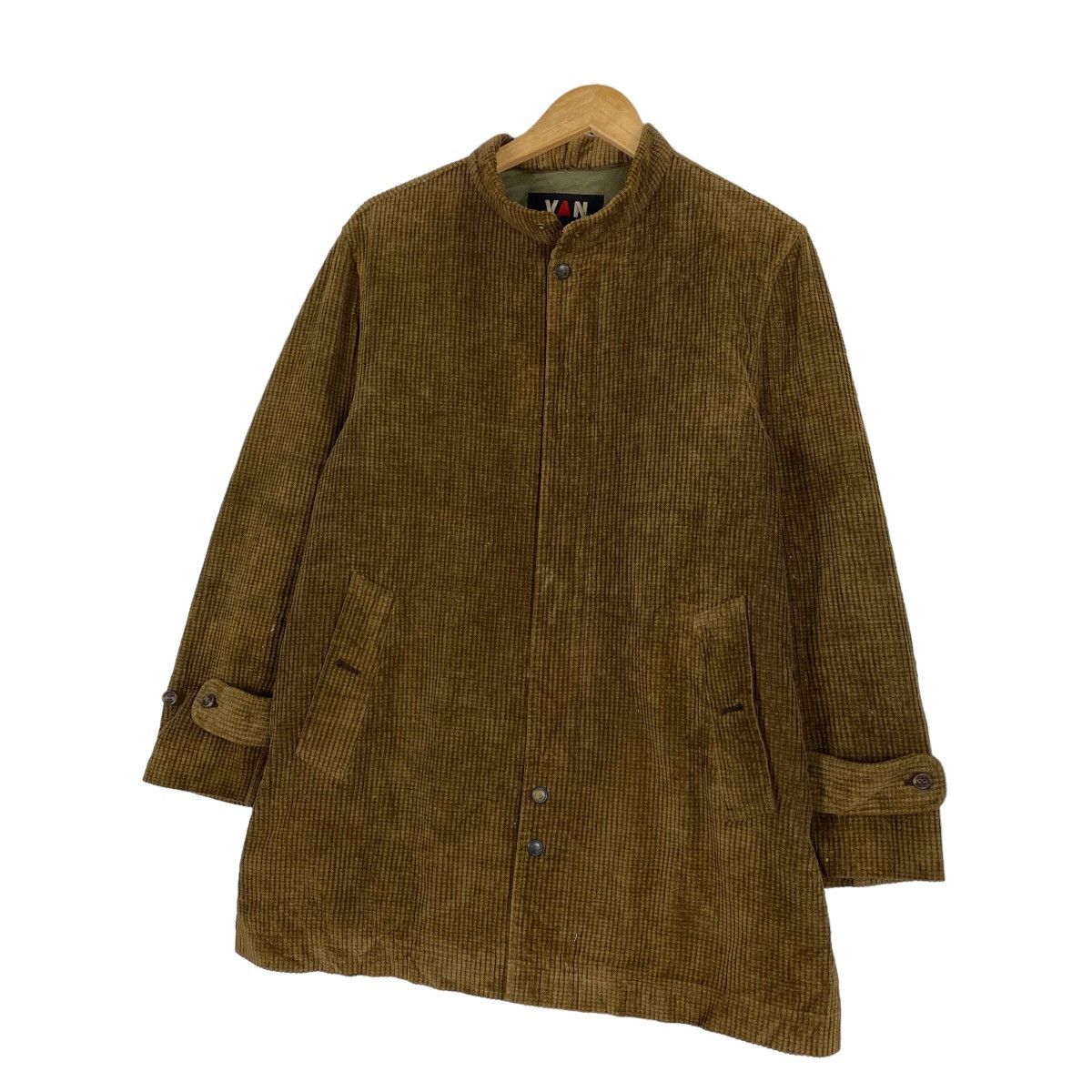 Japanese Brand Van Jac Coduroy Long Coat Inspired Yohji Yamamoto Size US L / EU 52-54 / 3 - 2 Thumbnail