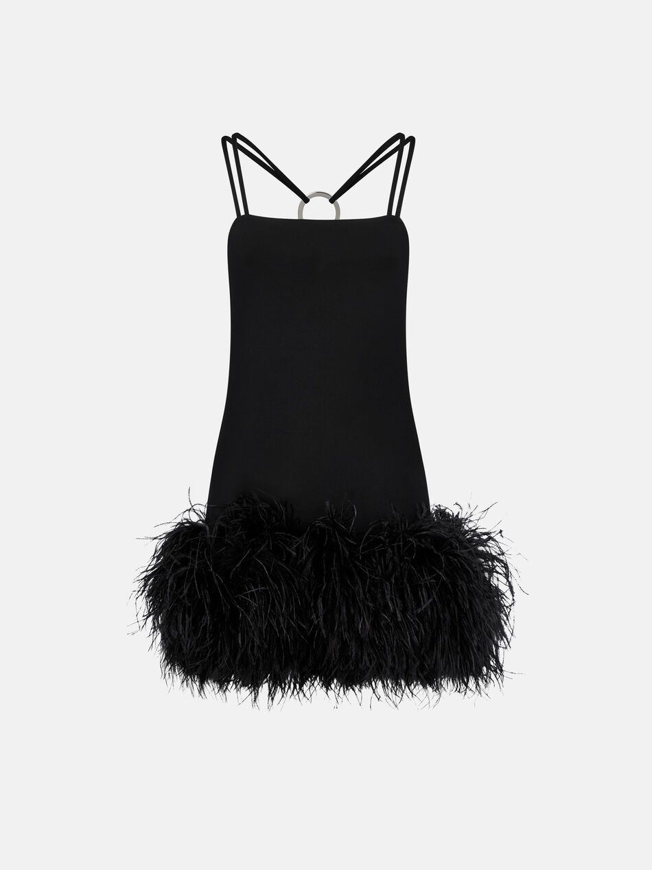 The Attico o1mle0525 Fujiko Mini Dress in Black Size S / US 4 / IT 40 - 1 Thumbnail