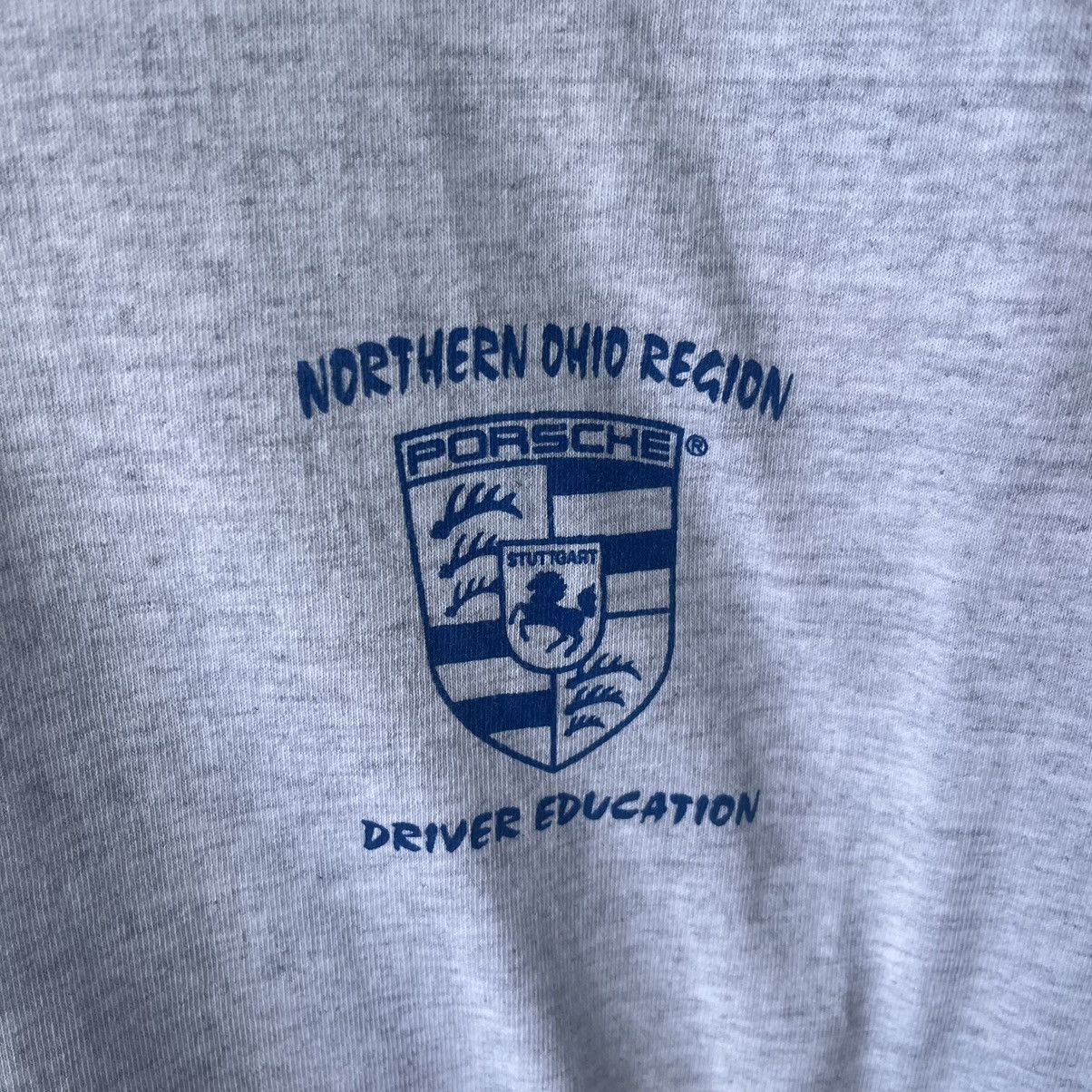 Porsche Design Vintage Porsche 911 Driver Education Grey Long Sleeve Tee Size US L / EU 52-54 / 3 - 4 Thumbnail