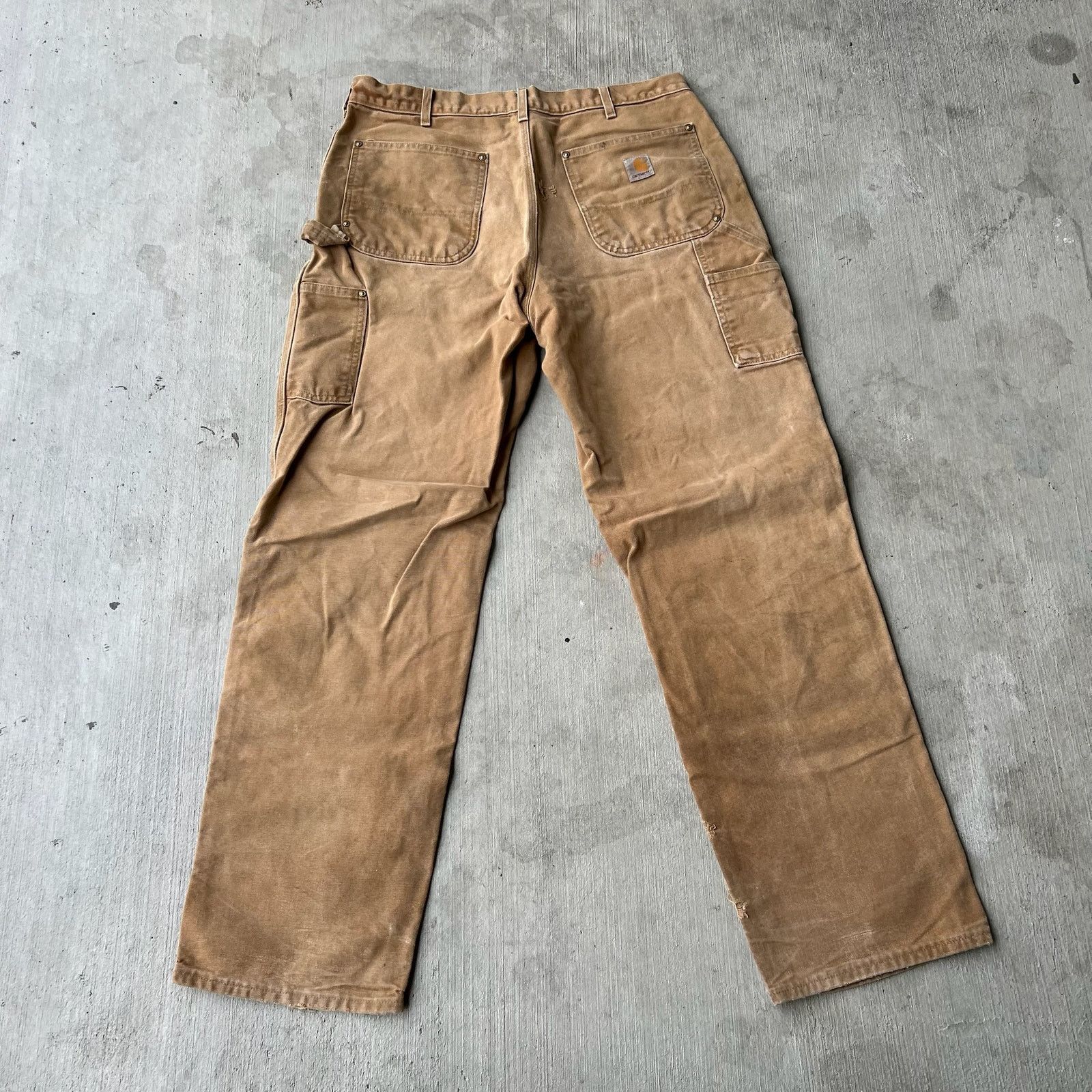 Carhartt × Vintage Carhartt brown double knee work wear carpenter pants Size US 35 - 5 Thumbnail