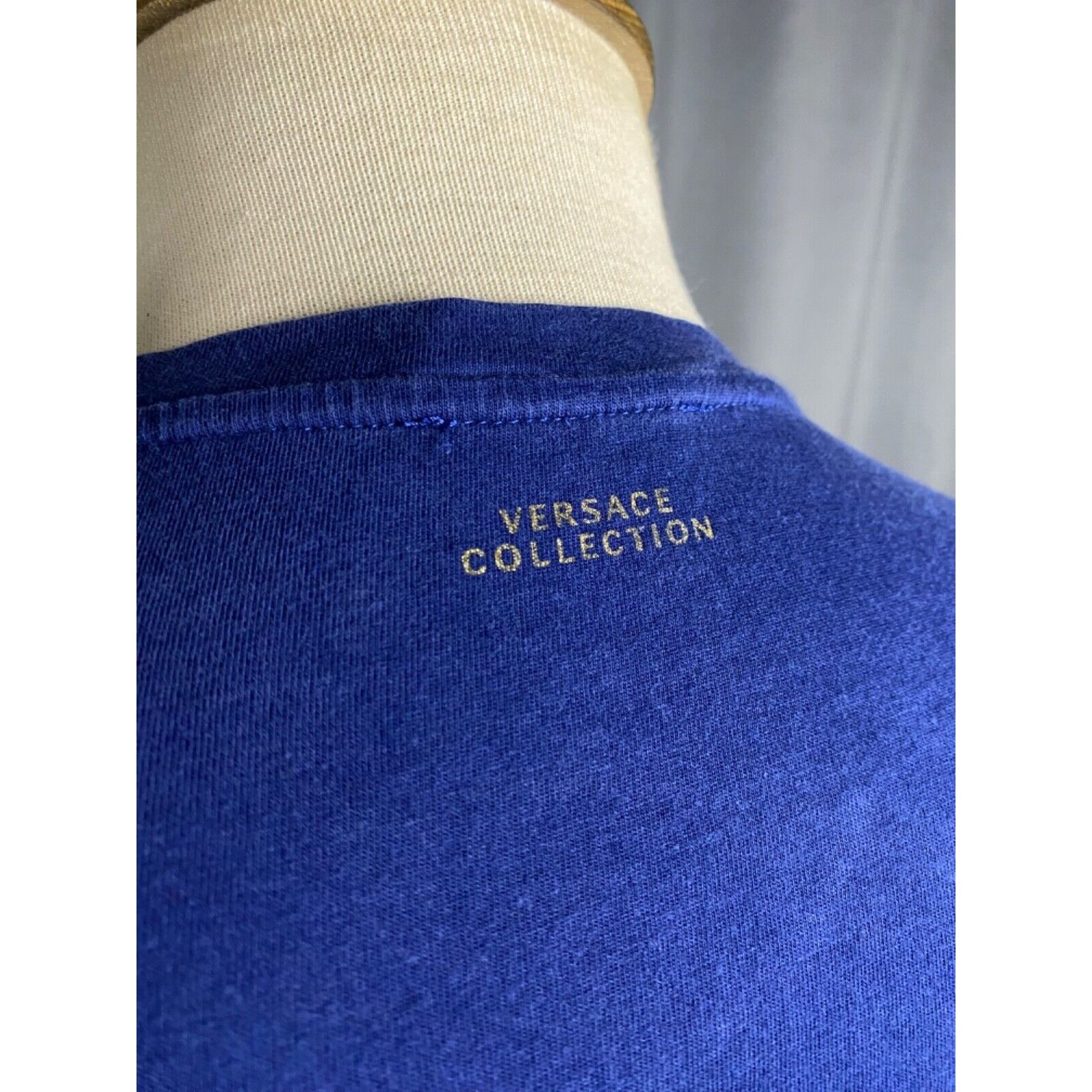 Versace Versace Big Logo Medusa Men's Blue T-Shirt Size M Size US M / EU 48-50 / 2 - 9 Thumbnail