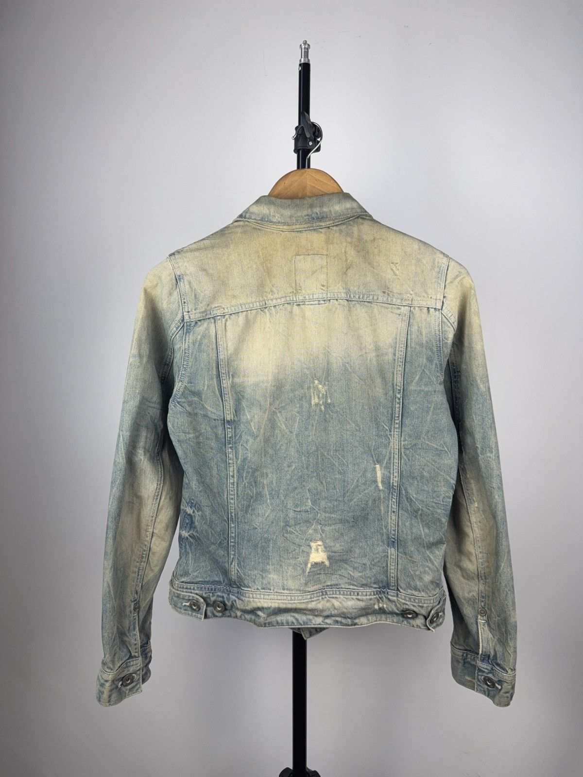 G-Star × Japanese Brand G-Star RAW Women’s Distressed Denim Jacket Light Wash Size M Size M / US 6-8 / IT 42-44 - 8 Thumbnail