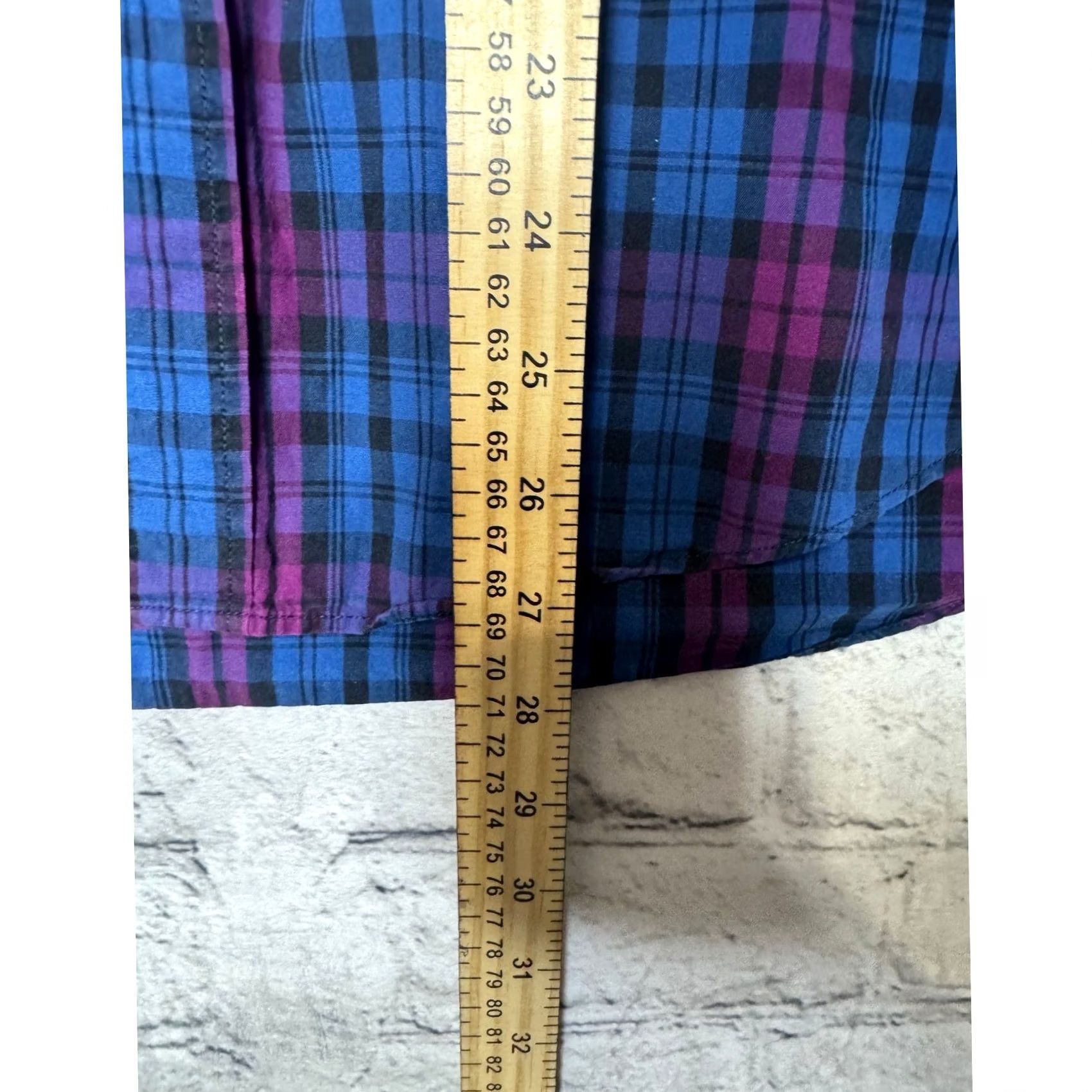 J.Crew J Crew Slim Fit Button Down Shirt Men's L Blue Purple Plaid Size US L / EU 52-54 / 3 - 4 Thumbnail