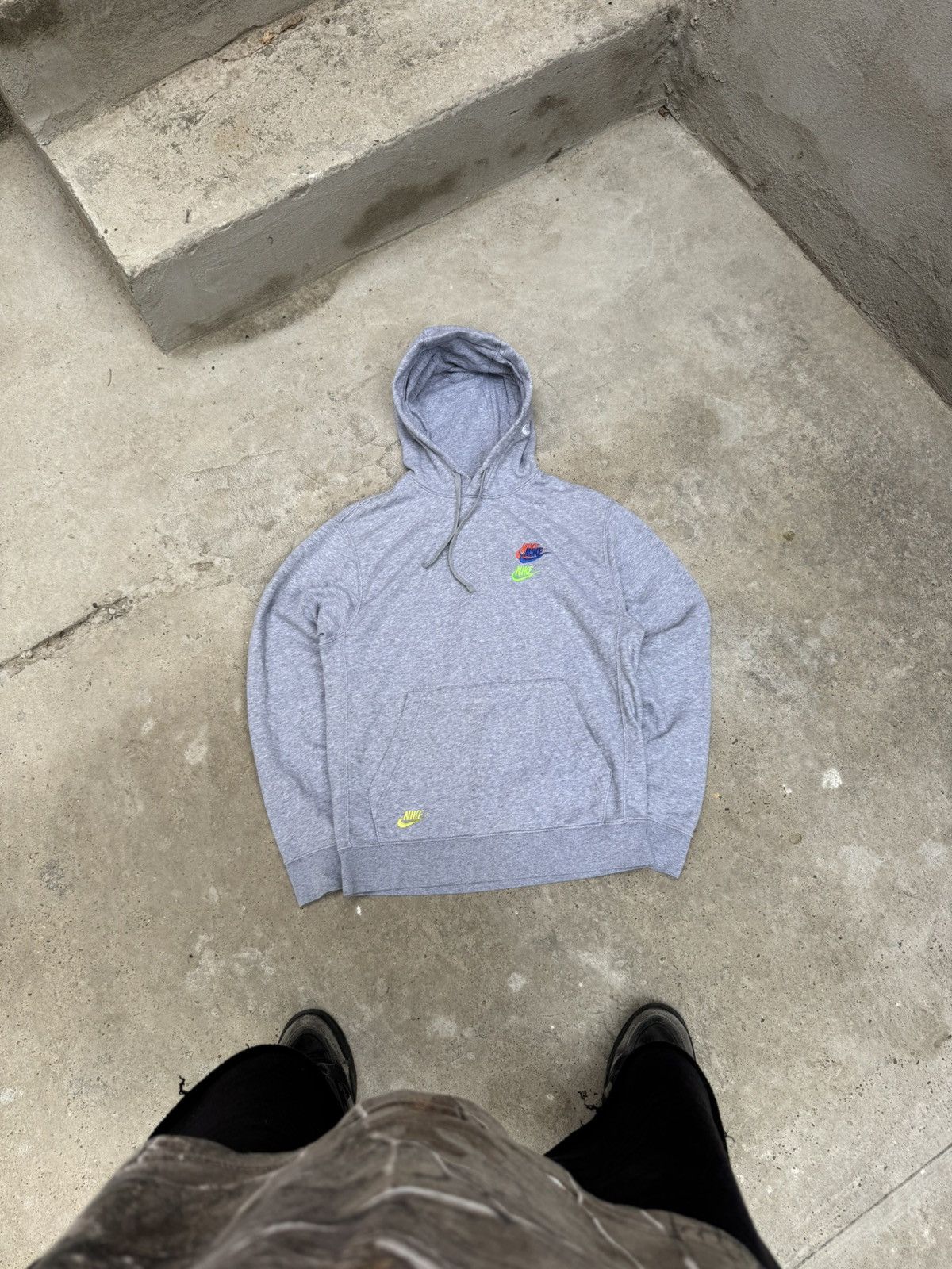 Nike VINTAGE RARE NIKE MULTILOGO HOODIE EMBROIDERY Size US S / EU 44-46 / 1 - 1 Thumbnail