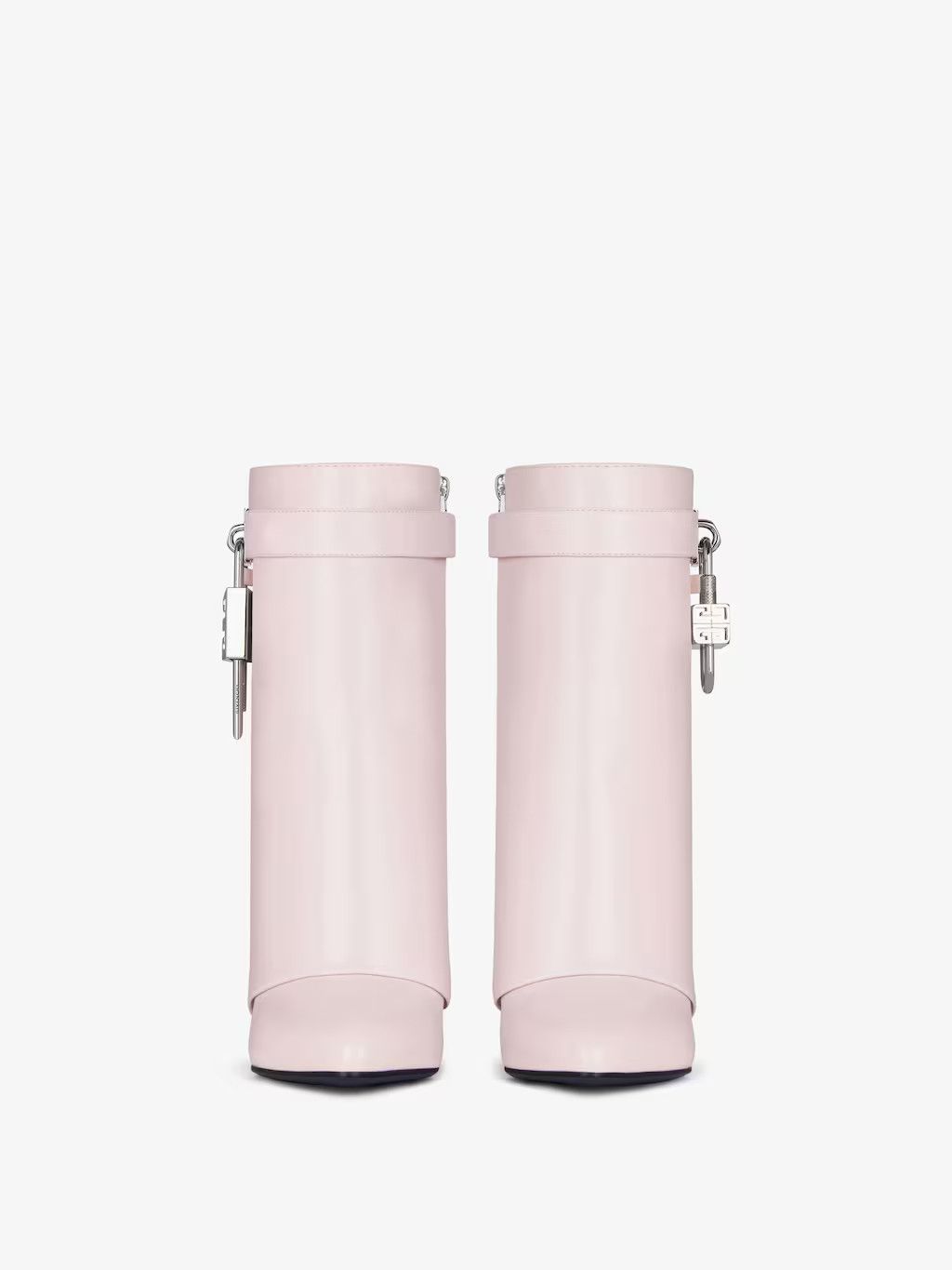Givenchy o1srvl11e0525 Shark Lock Ankle Boots 90mm in Light Pink Size US 9.5 / IT 39.5 - 2 Thumbnail