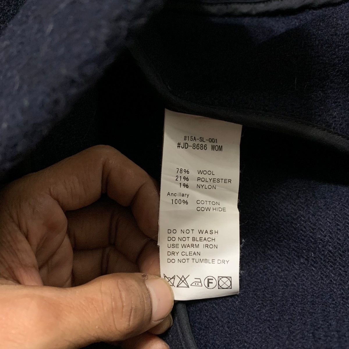 Danton Danton Wool Hooded Navy Jacket Size US XS / EU 42 / 0 - 6 Thumbnail