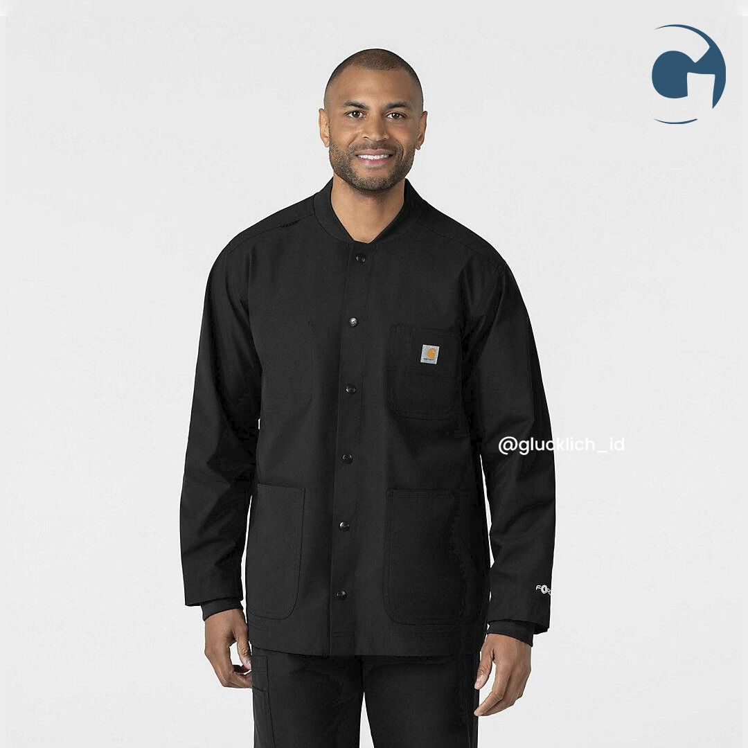 Carhartt Carhartt, Unisex Force Essentials Chore Scrub Coat Black Size US XS / EU 42 / 0 - 1 Thumbnail