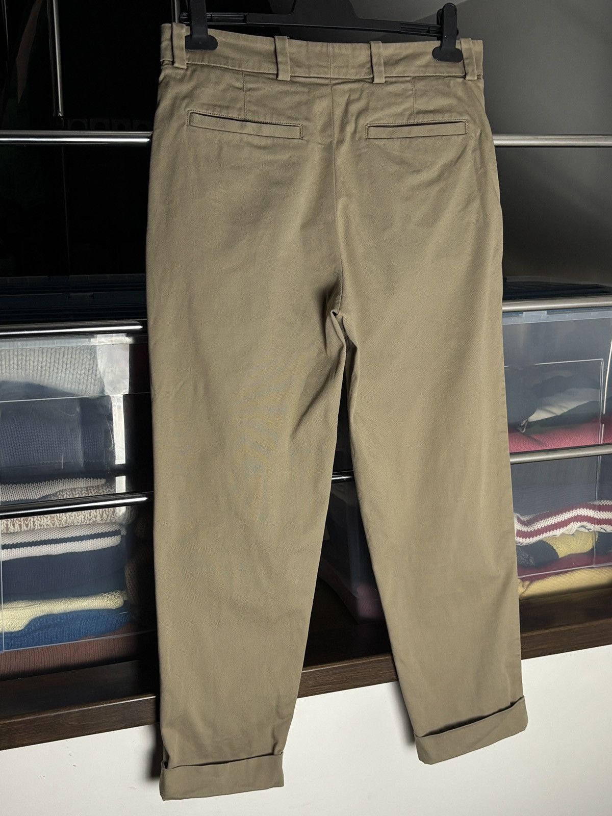 Acne Studios Acne Studios Beige Pleated Chino Pants Size US 32 / EU 48 - 5 Thumbnail