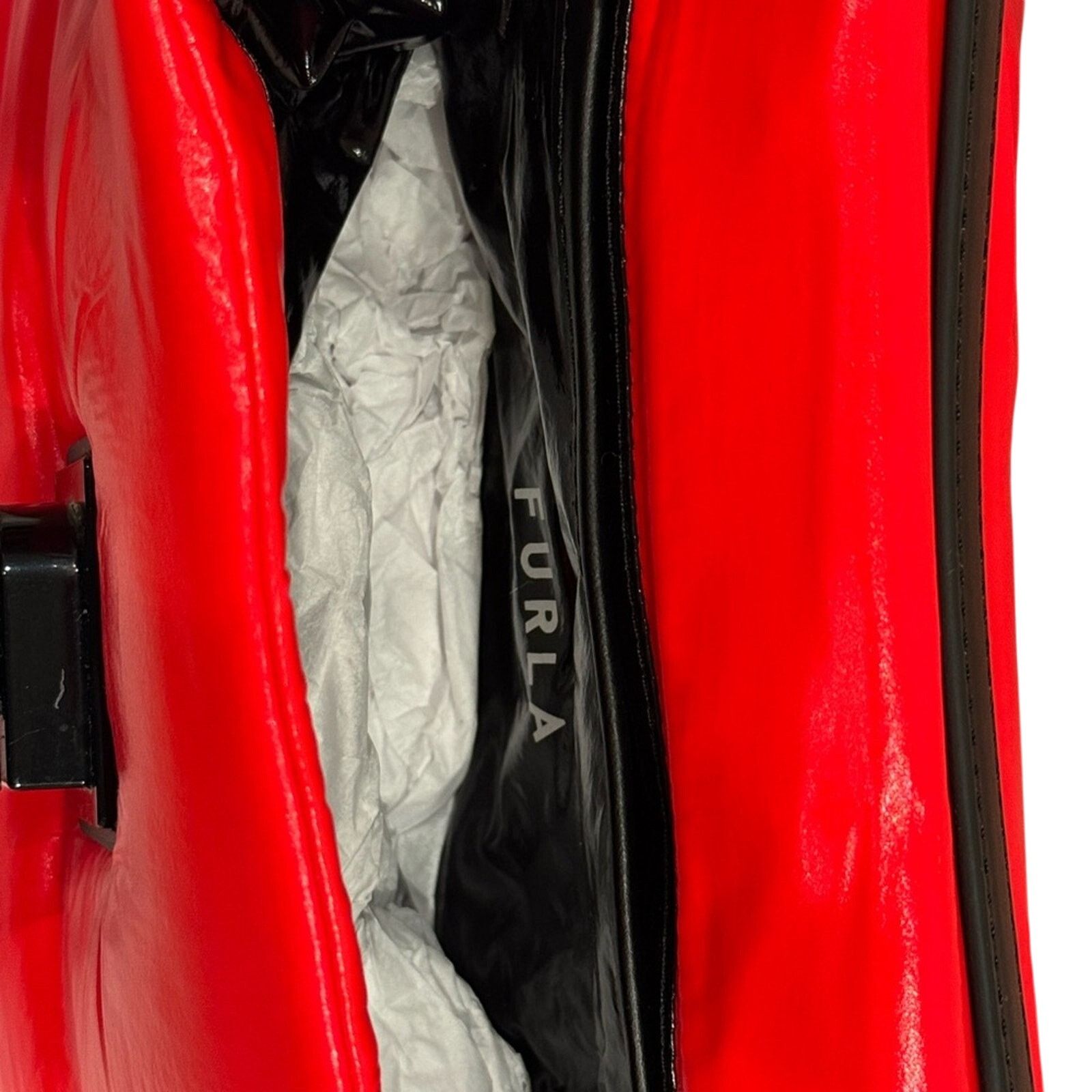 Furla Furla Red Clutch Glossy Finish Size ONE SIZE - 3 Thumbnail