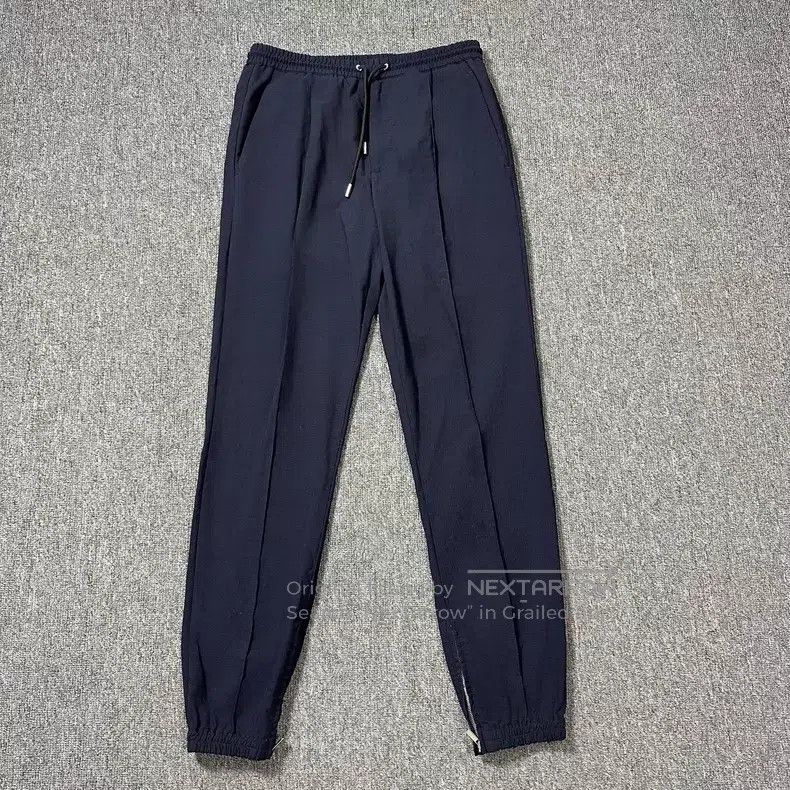 Dior Dior Dark blue drawstring side zipper wool casual pants Size US 30 / EU 46 - 1 Thumbnail