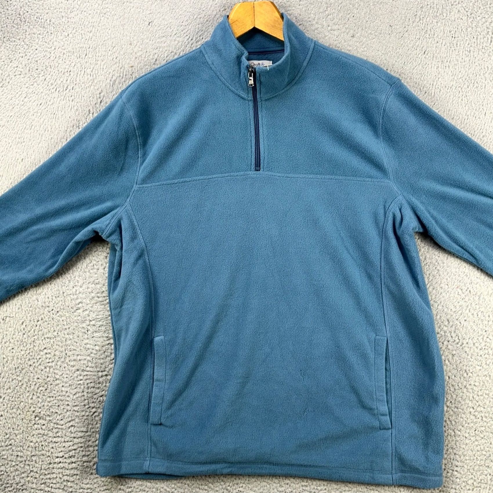 Croft & Barrow Croft & Barrow Sweatshirt Pullover Mens Large Blue 1/4 Zip Long Sleeve NEW Size US L / EU 52-54 / 3 - 3 Thumbnail