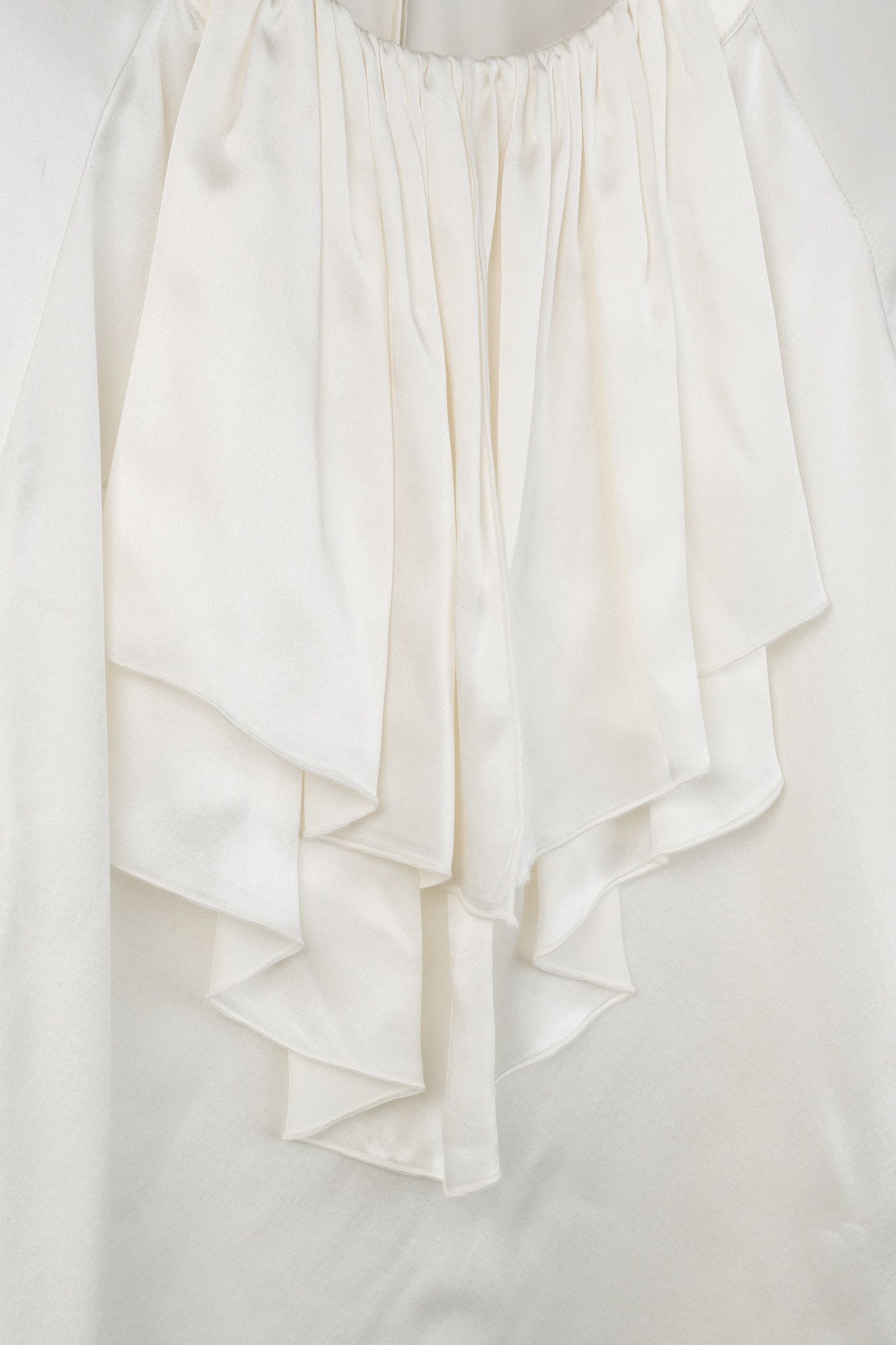 Veronica Beard Veronica Beard AW/16 Cream Silk Ruffle-Neck Blouse Size M / US 6-8 / IT 42-44 - 7 Thumbnail