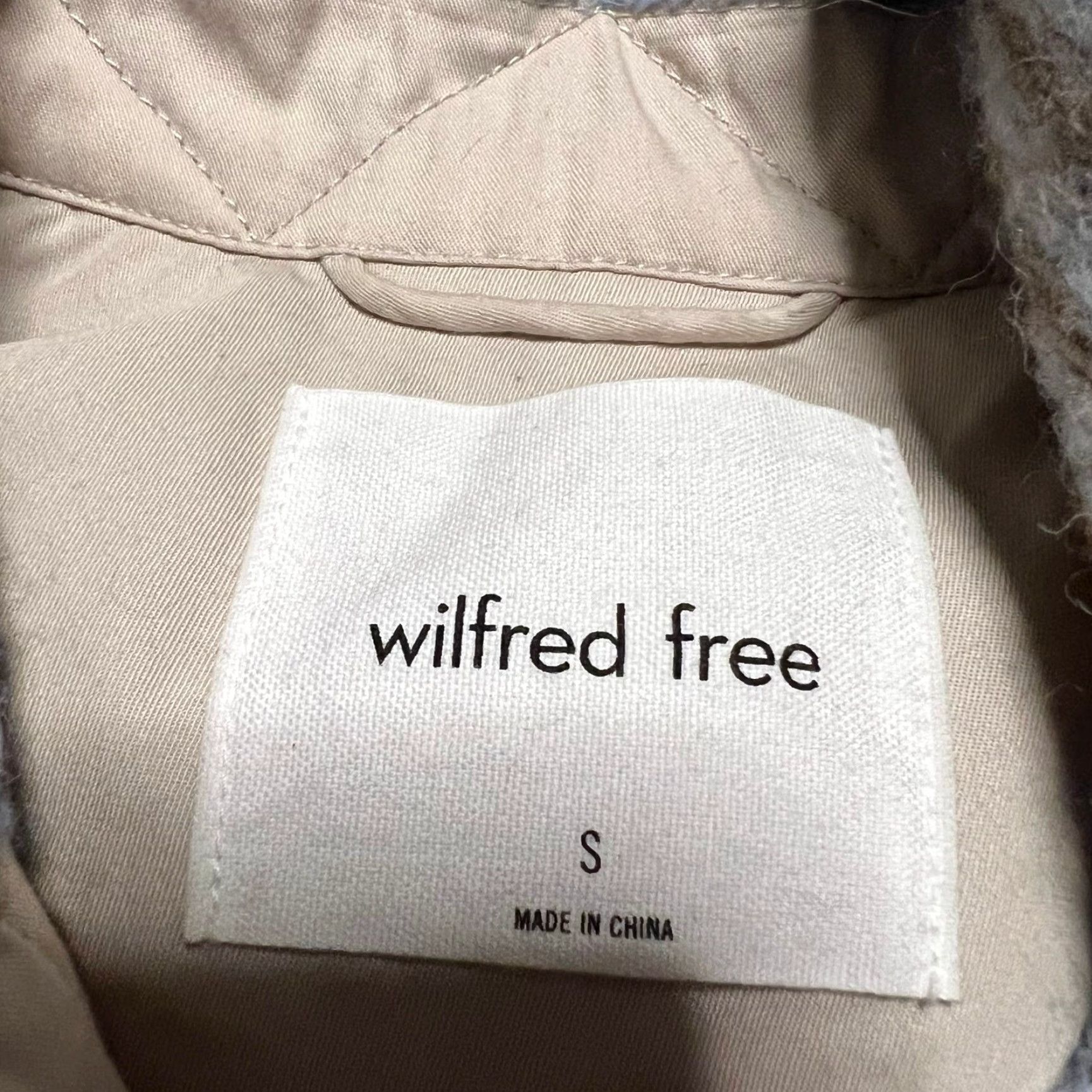 Vintage Wilfred Free Ganna Shirt Jacket Womens Small Blue Wool Shacket Size S / US 4 / IT 40 - 4 Thumbnail