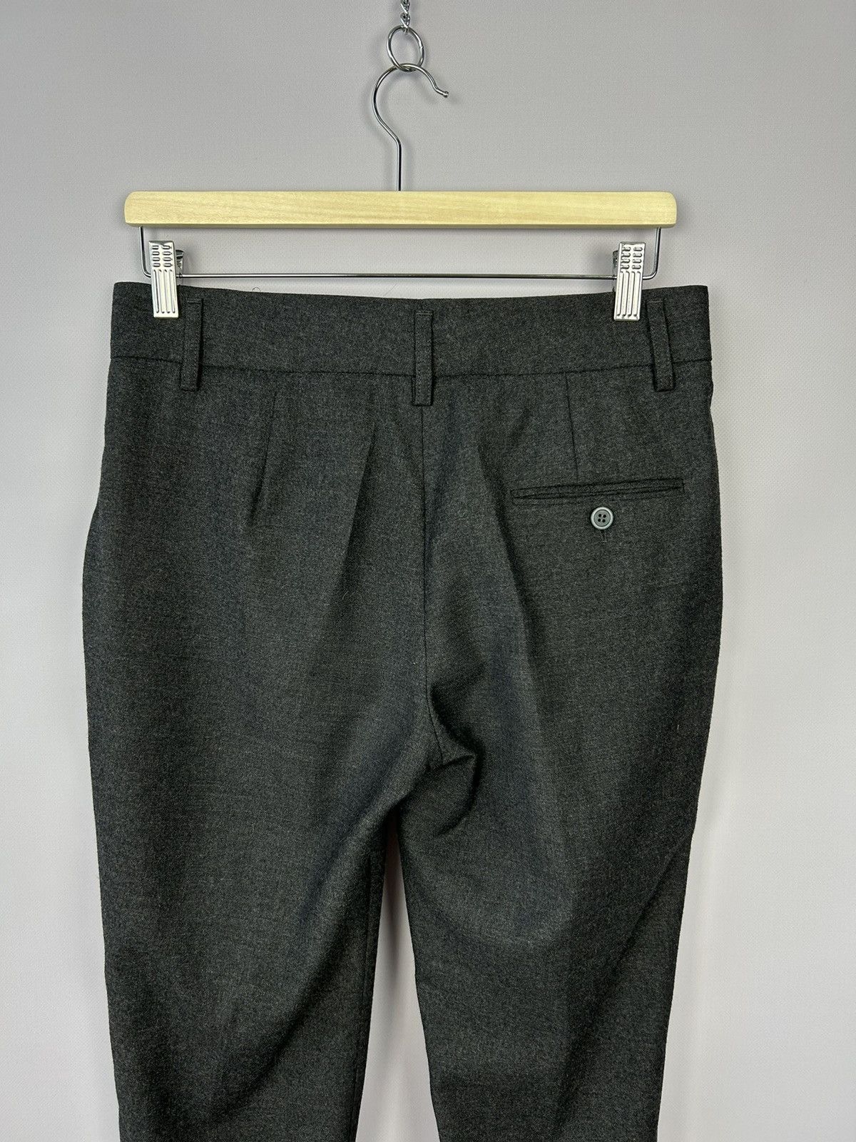 Brunello Cucinelli Gunex by Brunello Cucinelli Gray Wool Cashmere Pants US6 Size 28" / US 6 / IT 42 - 9 Thumbnail
