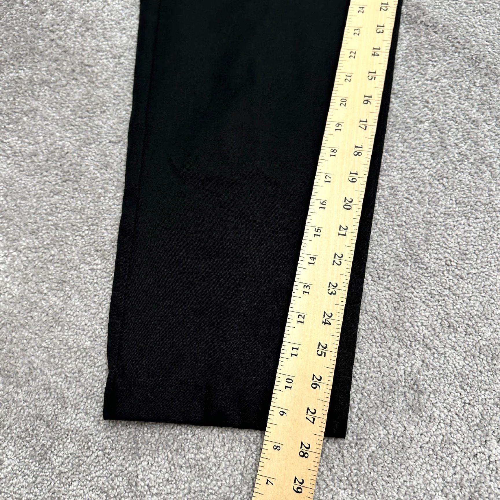 Vintage VINTAGE Bending Easy Black Dress Pants Womens 12 High Rise Straight Leg Pants 36x27.5 Size 34" / US 12 / IT 48 - 7 Thumbnail