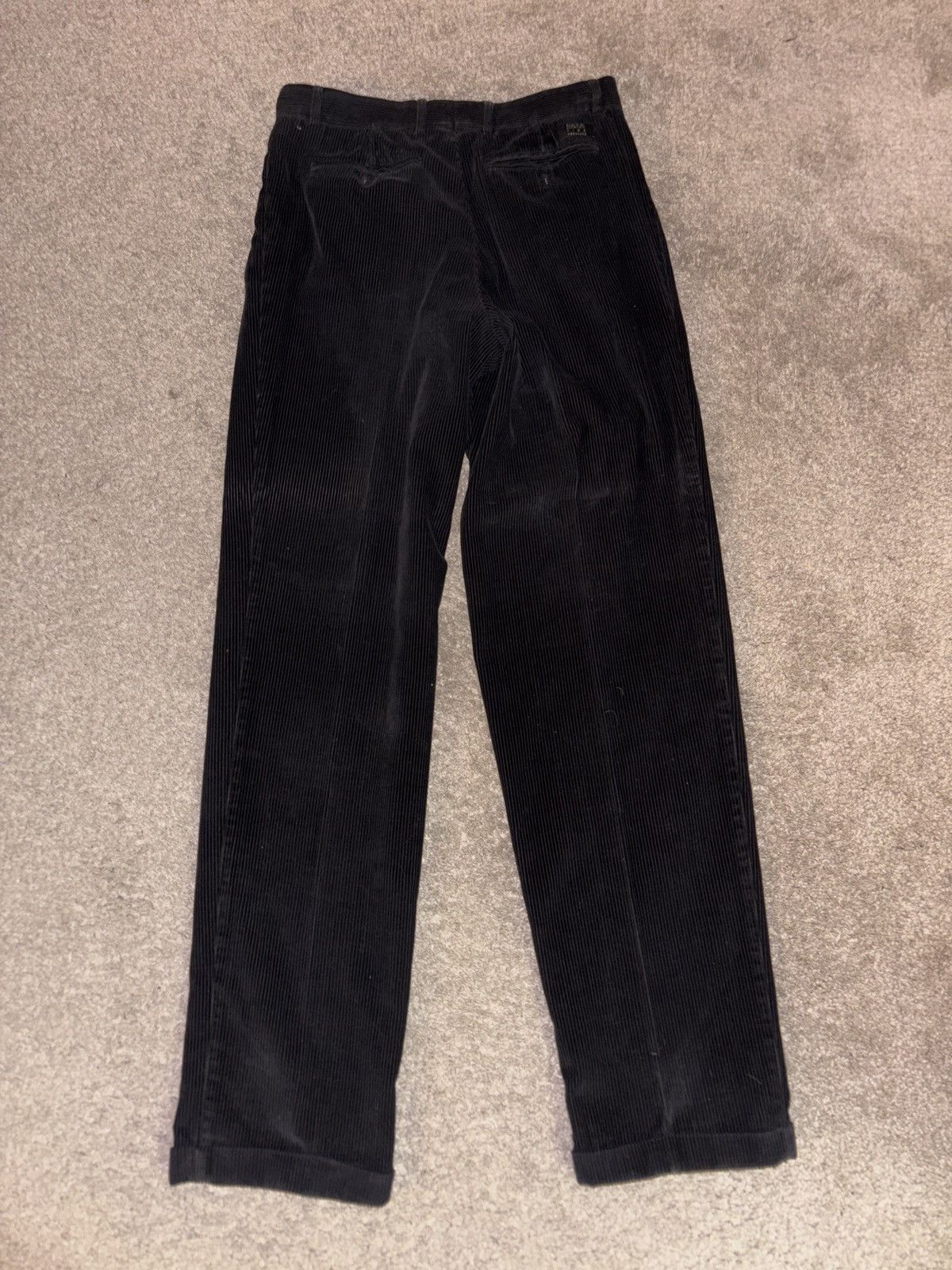 Vintage DEYK Black Corduroy Pants Size US 30 / EU 46 - 2 Thumbnail