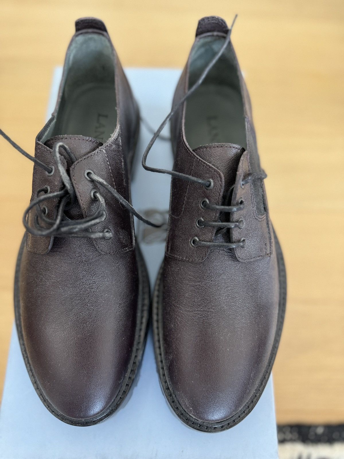 Lanvin Brown leather shoes Size US 7 / EU 40 - 4 Thumbnail