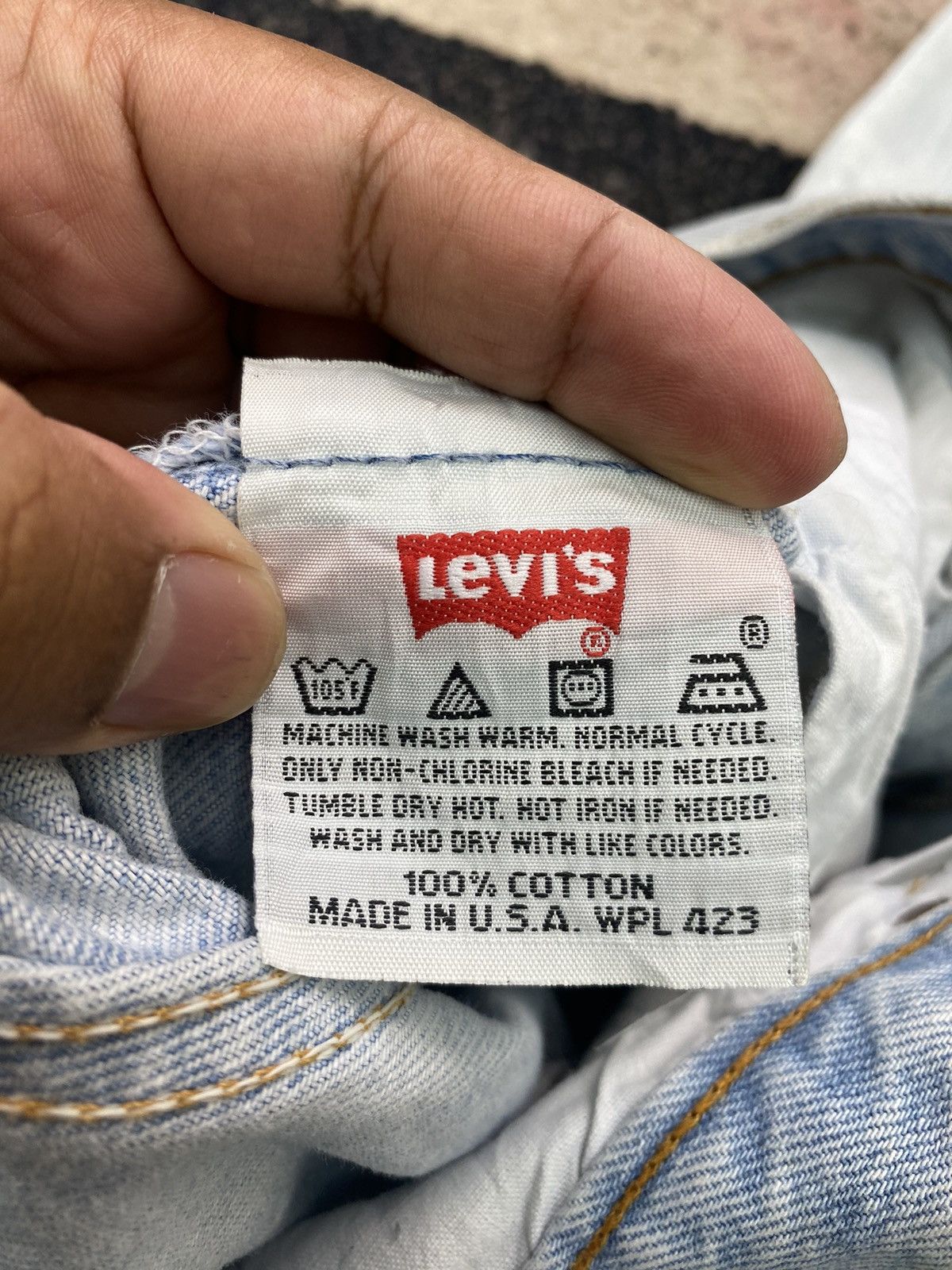 Levi's × Levi's Vintage Clothing Vintage Levi’s 501 Light Blue Washed Denim Made in USA Size US 32 / EU 48 - 10 Thumbnail