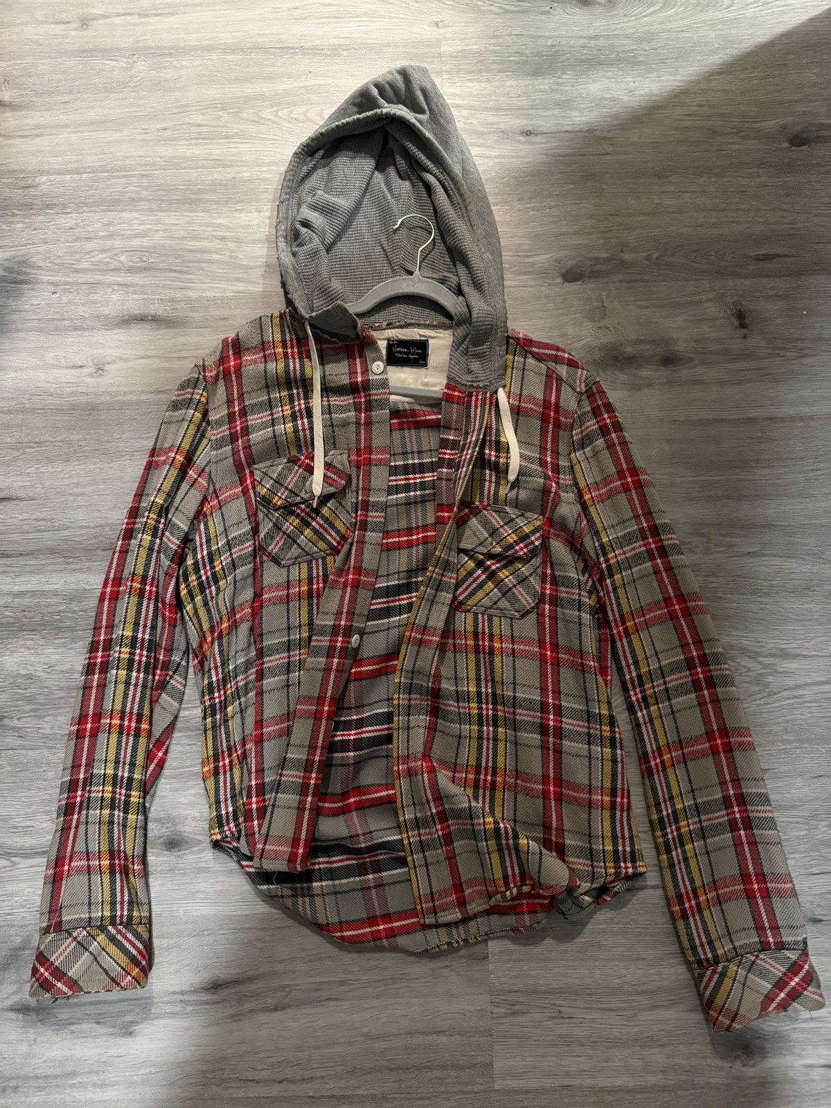 Number (N)ine Number Nine Hooded Flannel | Grailed